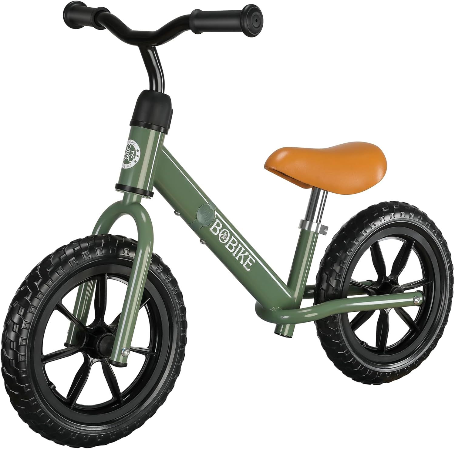 Displays the core sellable product, a balance bike, in a clean catalog-style presentation on a white background to show the shopper exactly what they are purchasing.