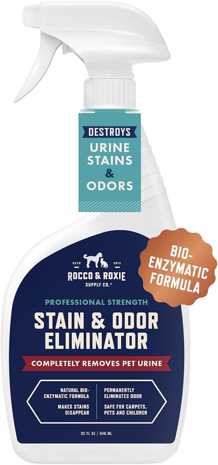 Displays the core product clearly on a white background to show shoppers exactly what they will receive, emphasizing the professional-grade pet stain and odor eliminator in a ready-to-use spray…