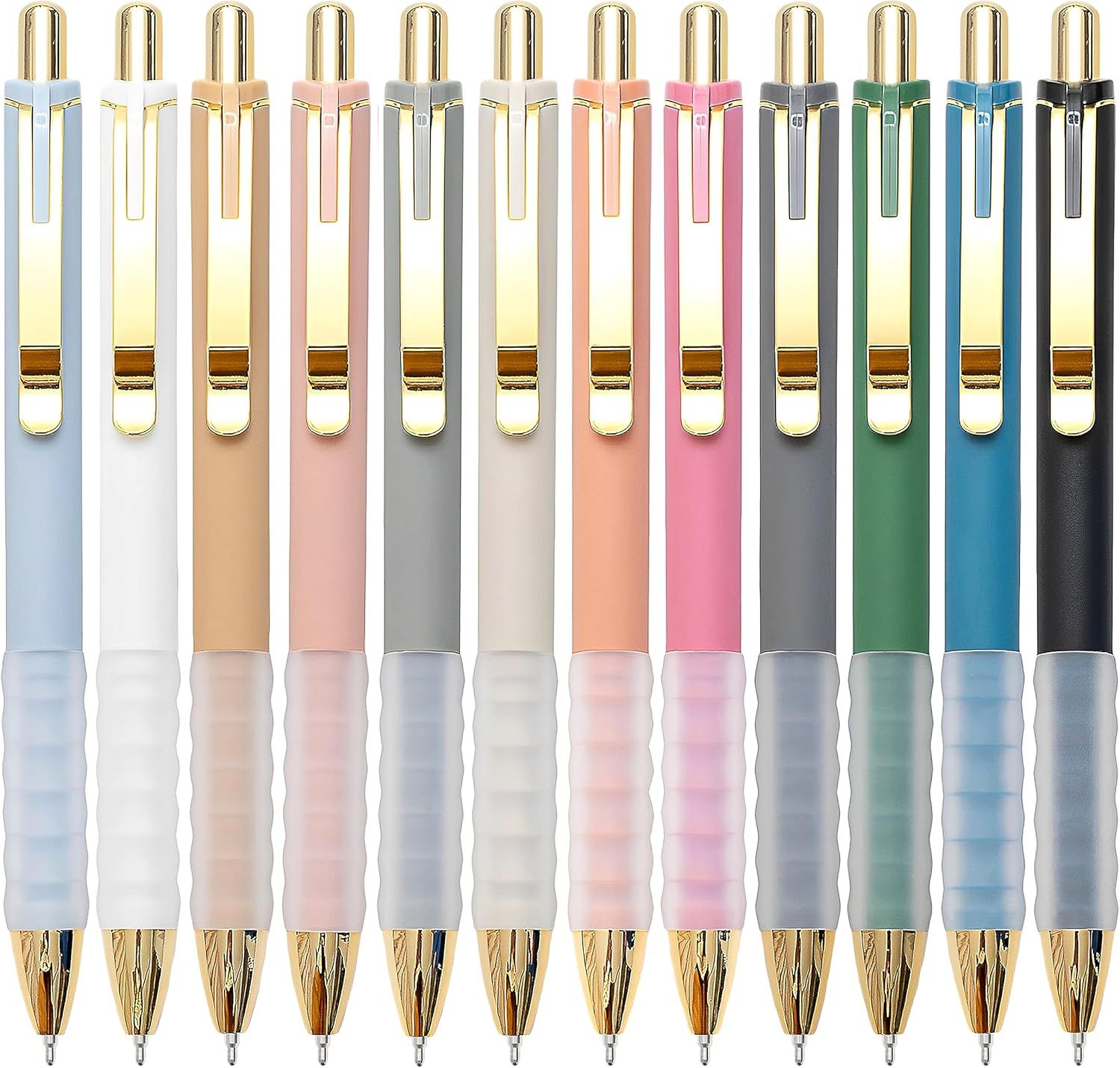 Displays the full range of available color choices for the pen, allowing shoppers to see all selectable variants and choose their preferred style.