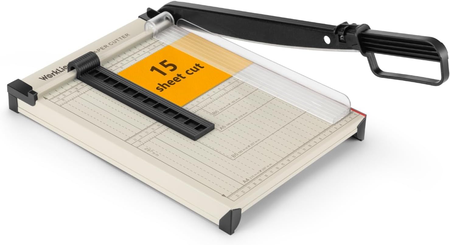 Shows the core product clearly with its key specification prominently displayed, communicating the cutting capacity and precision measurement features to help shoppers understand what they are…