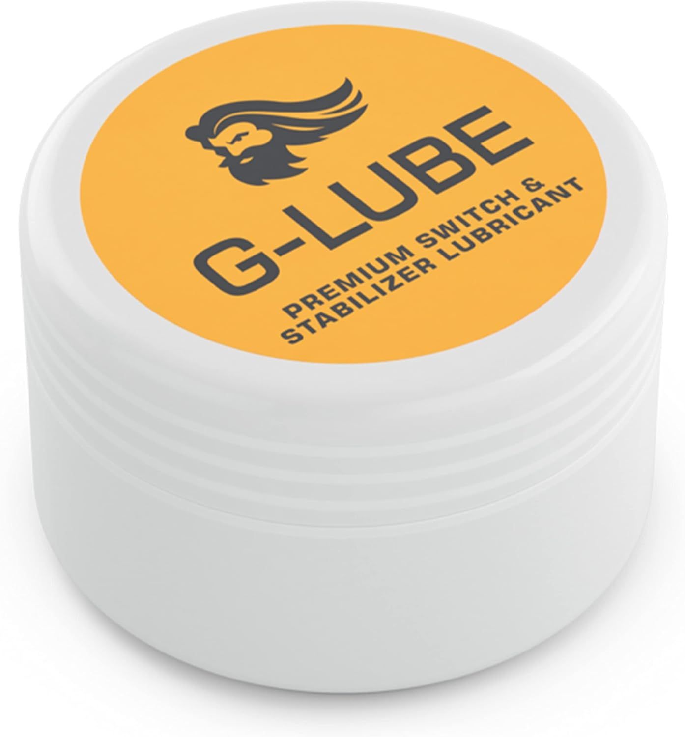 Displays the core product, a container of G-Lube premium switch and stabilizer lubricant, clearly showing the brand name and product type to help shoppers identify what they are purchasing. Shows…