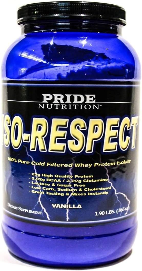 Displays the core sellable product, a protein supplement container, clearly showing the brand, product name, and key nutritional information to help shoppers identify and evaluate the item. Shows…