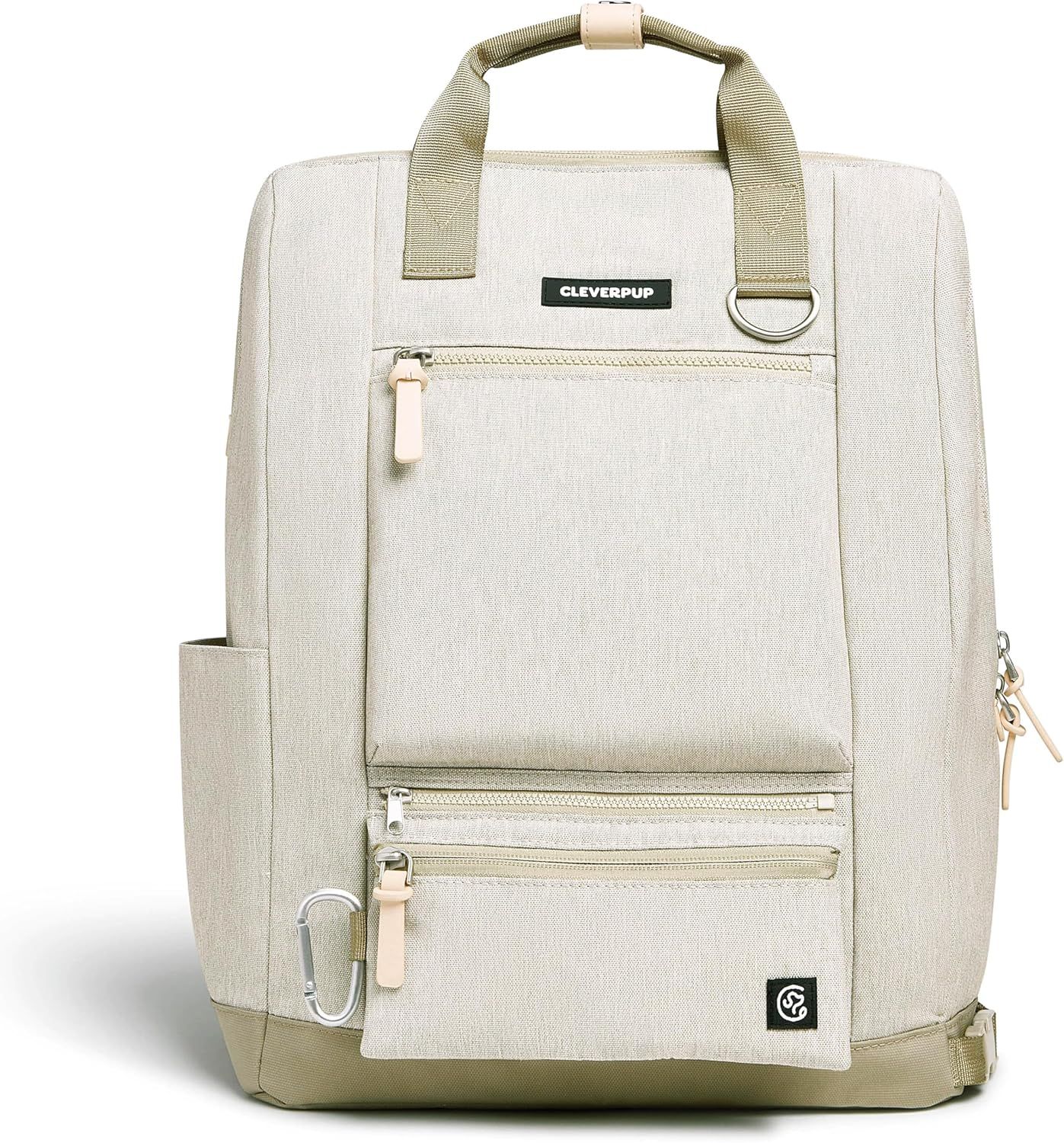 Displays the core sellable backpack product clearly on a white background, allowing shoppers to see the design, color, handles, zippers, and overall structure of the bag.