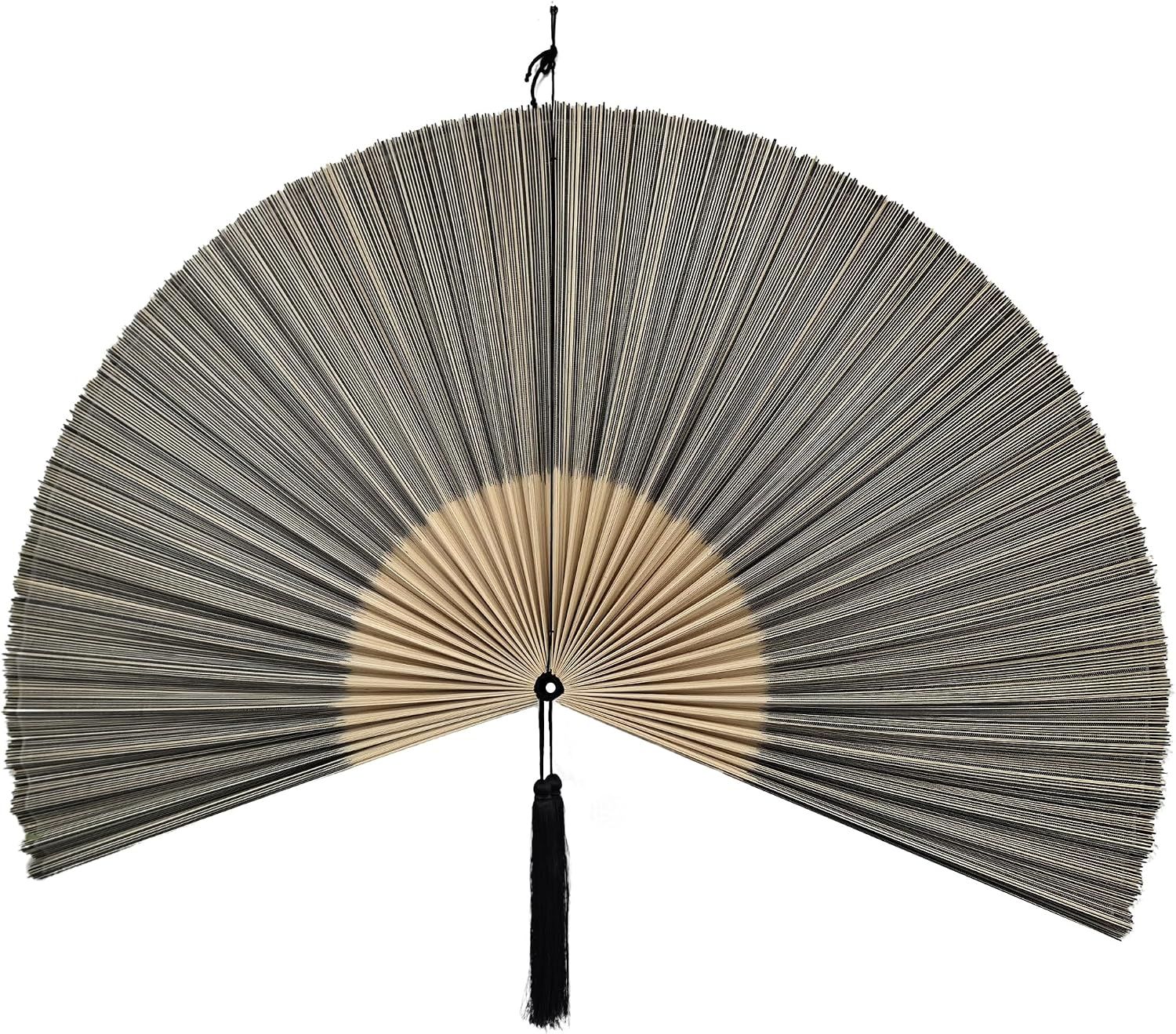 Displays the core product clearly on a white background, showing the fan's full spread and traditional craftsmanship to help shoppers understand what they are purchasing.