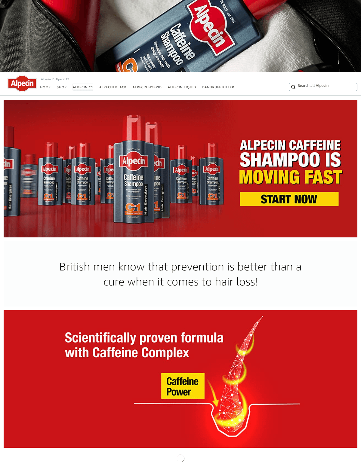 Amazon.co.uk  Alpecin  Alpecin C1: Storefront