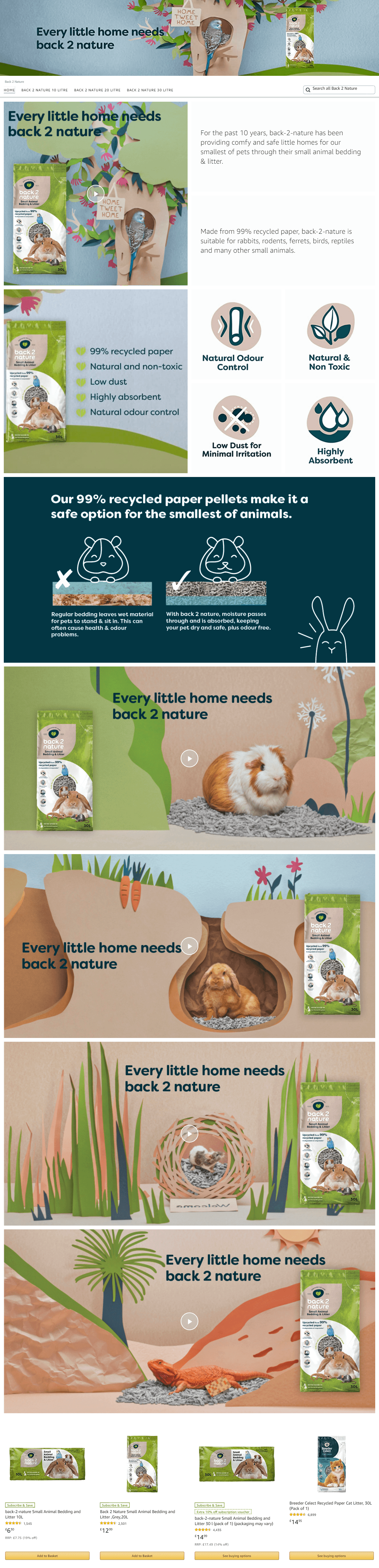 Amazon.co.uk  Back 2 Nature: Storefront