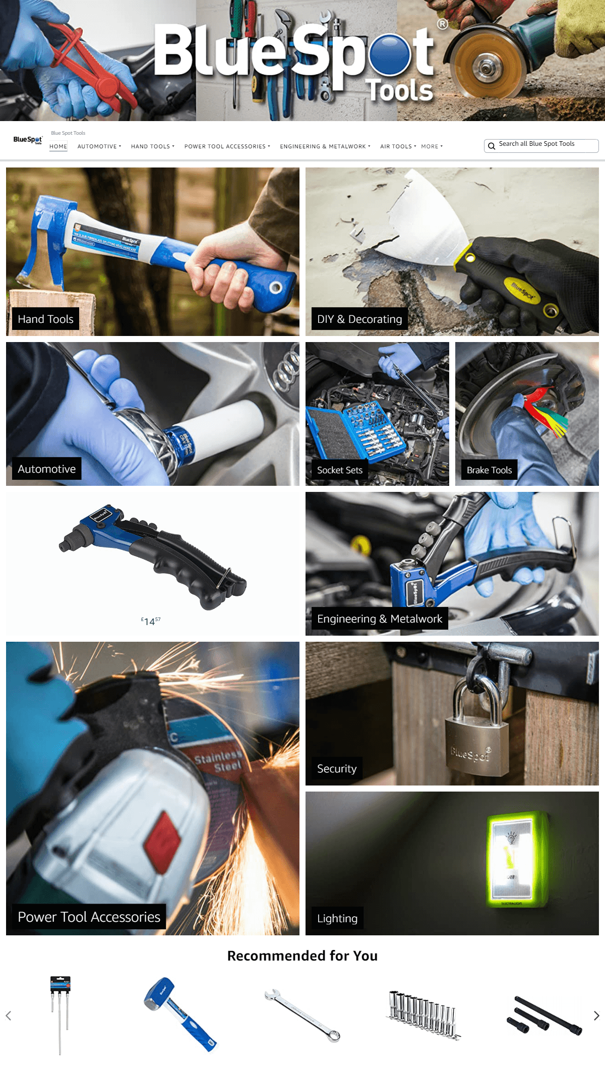 Amazon.co.uk  Blue Spot Tools: Storefront