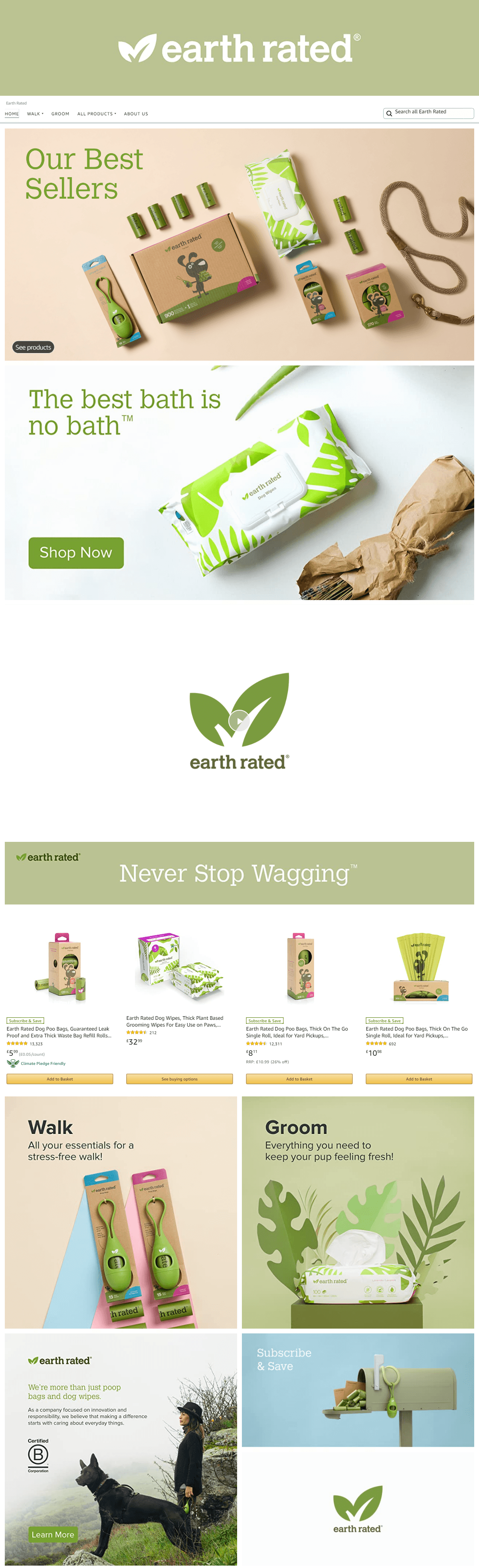 Amazon.co.uk  Earth Rated: Storefront