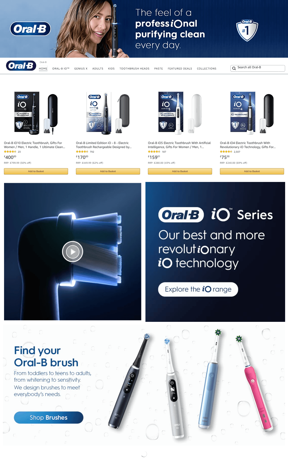 Amazon.co.uk  Oral-B: Storefront