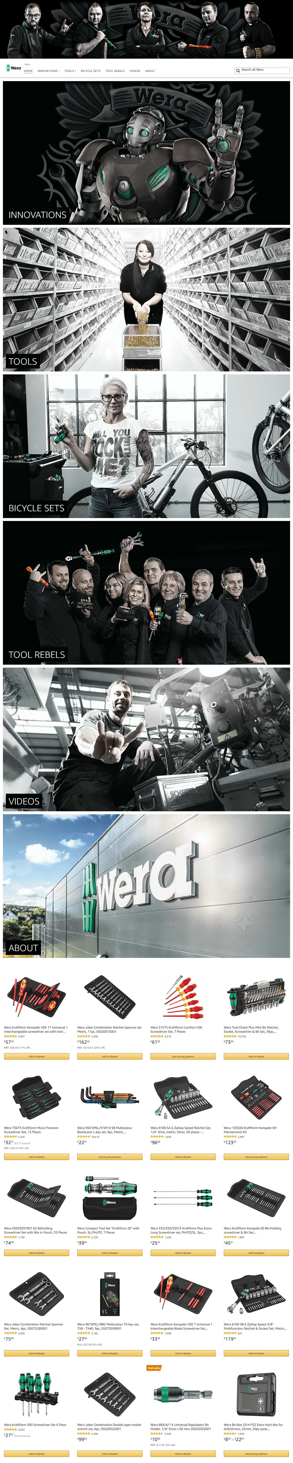 Amazon.co.uk  Wera: Storefront