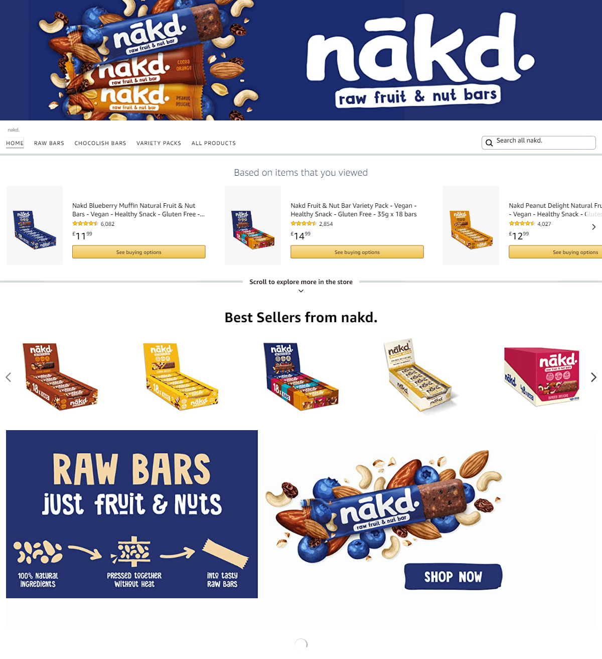 Amazon.co.uk  nakd.: Storefront