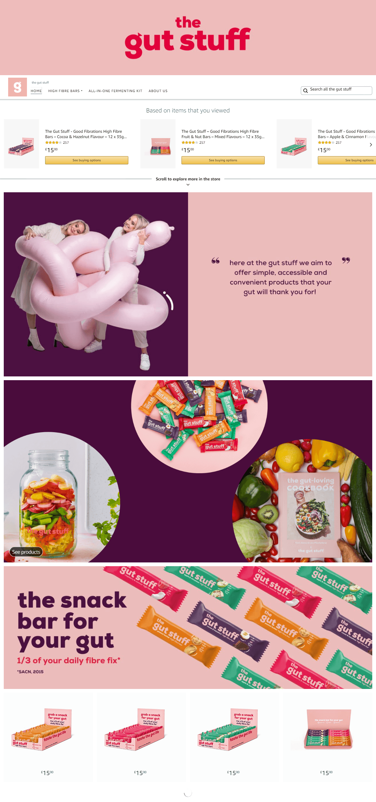 Amazon.co.uk  the gut stuff: Storefront