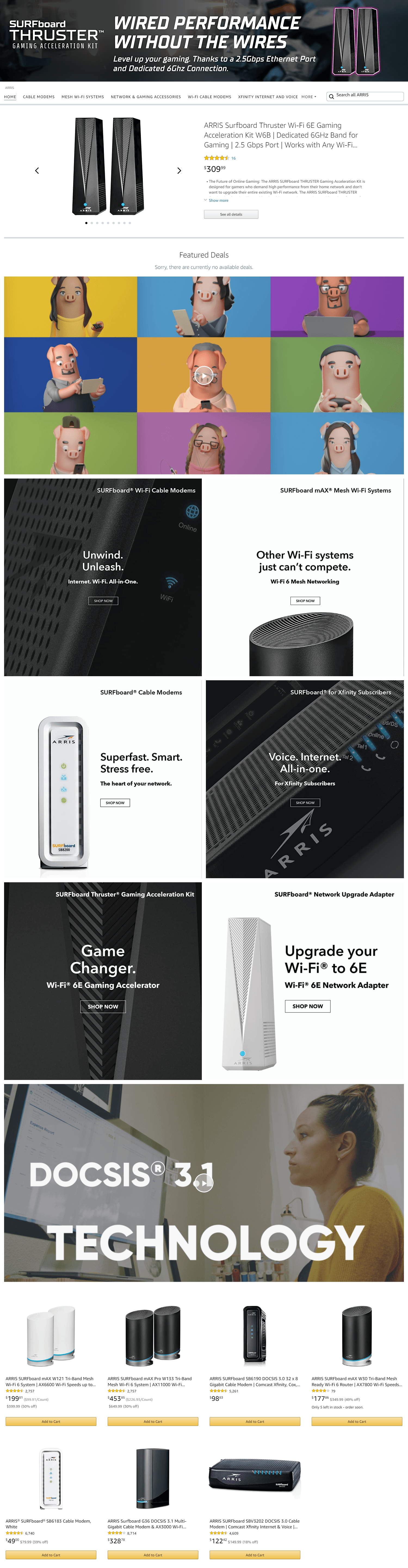 Amazon.com  ARRIS: Storefront