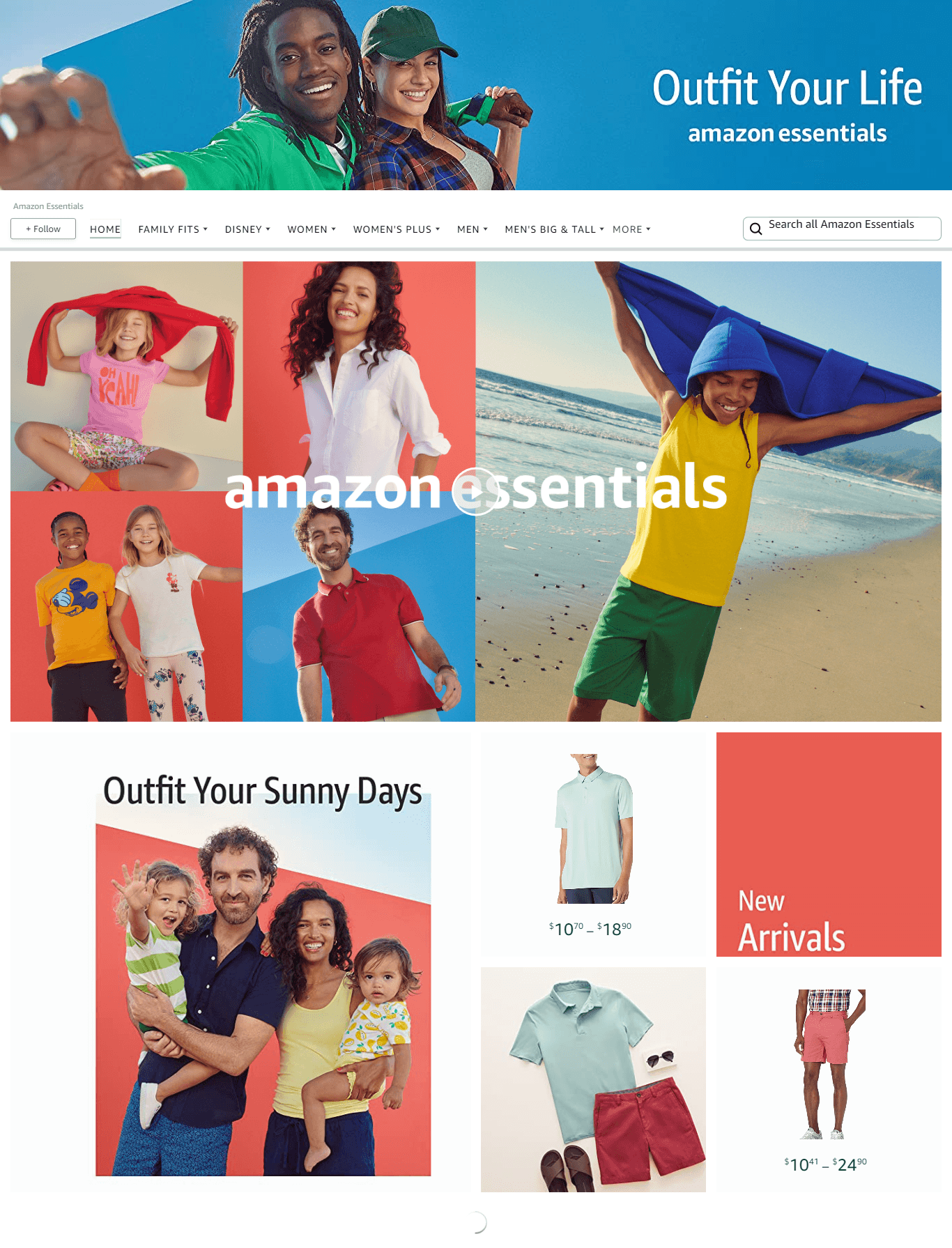 Amazon.com  Amazon Essentials: Storefront