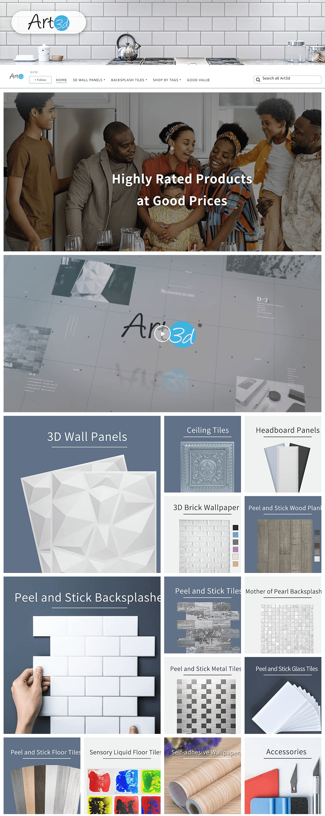 Amazon.com  Art3d: Storefront