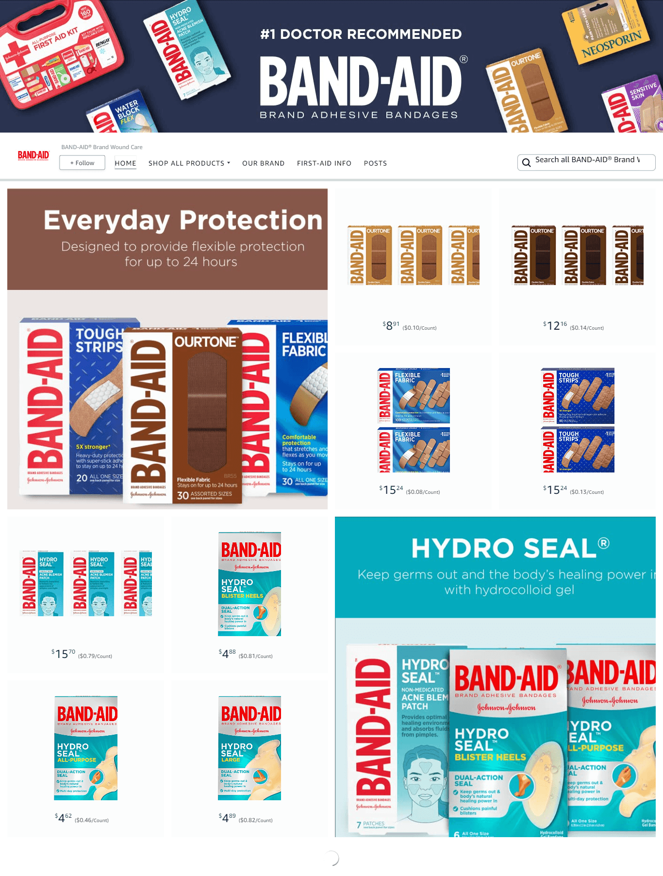 Amazon.com  BAND-AID® Brand Wound Care: Storefront