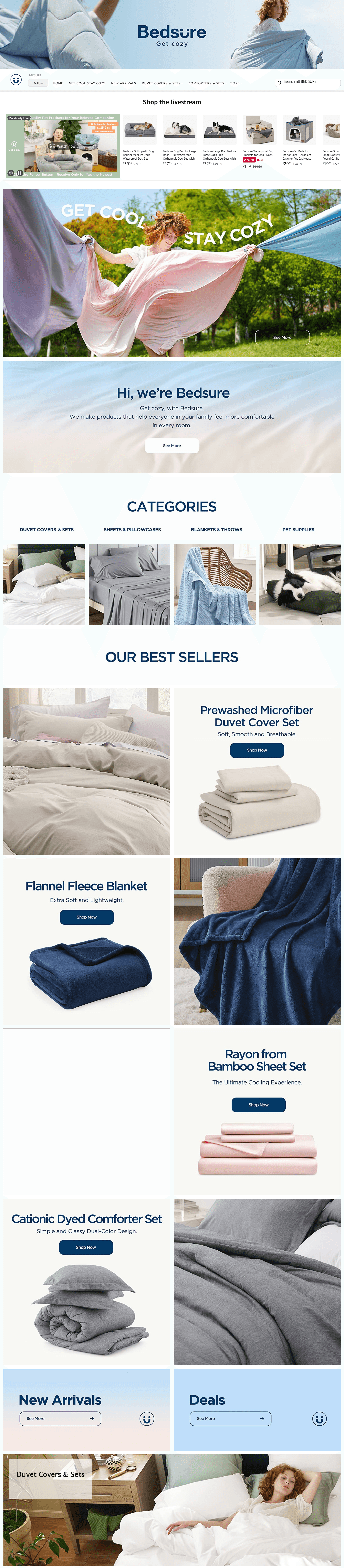 Amazon.com  BEDSURE: Storefront