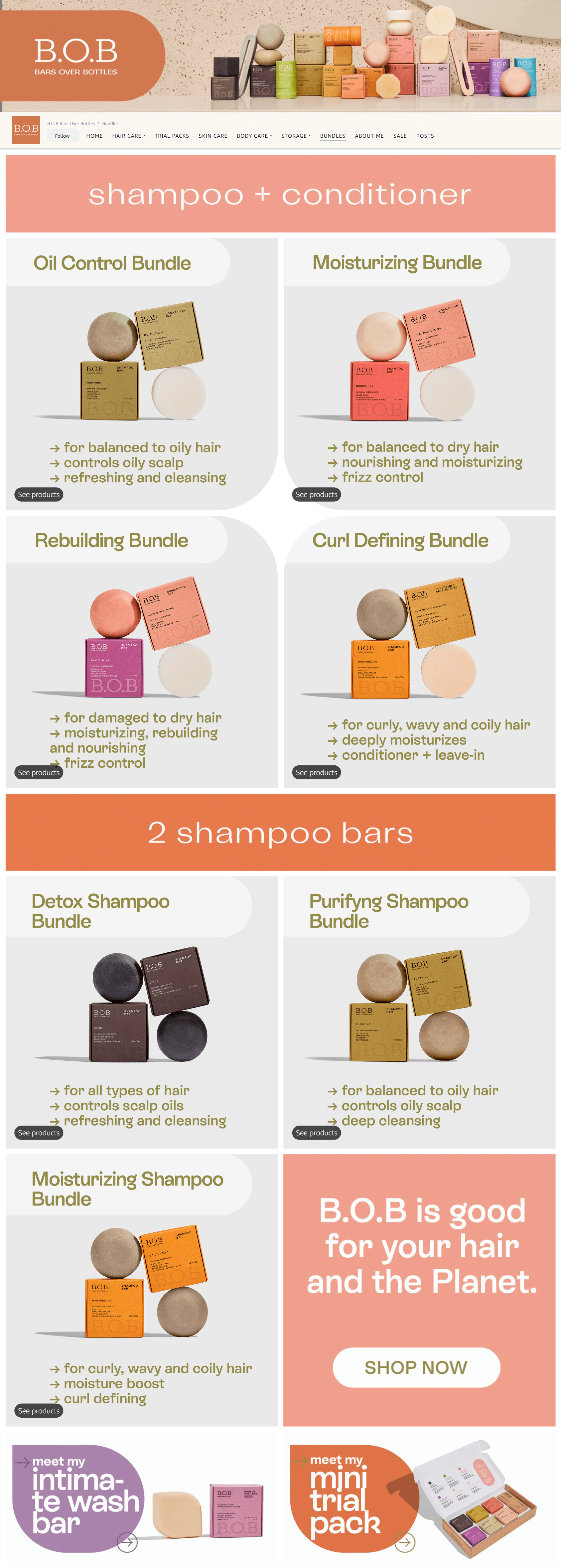 Amazon.com B.O.B Bars Over Bottles Bundles: Storefront
