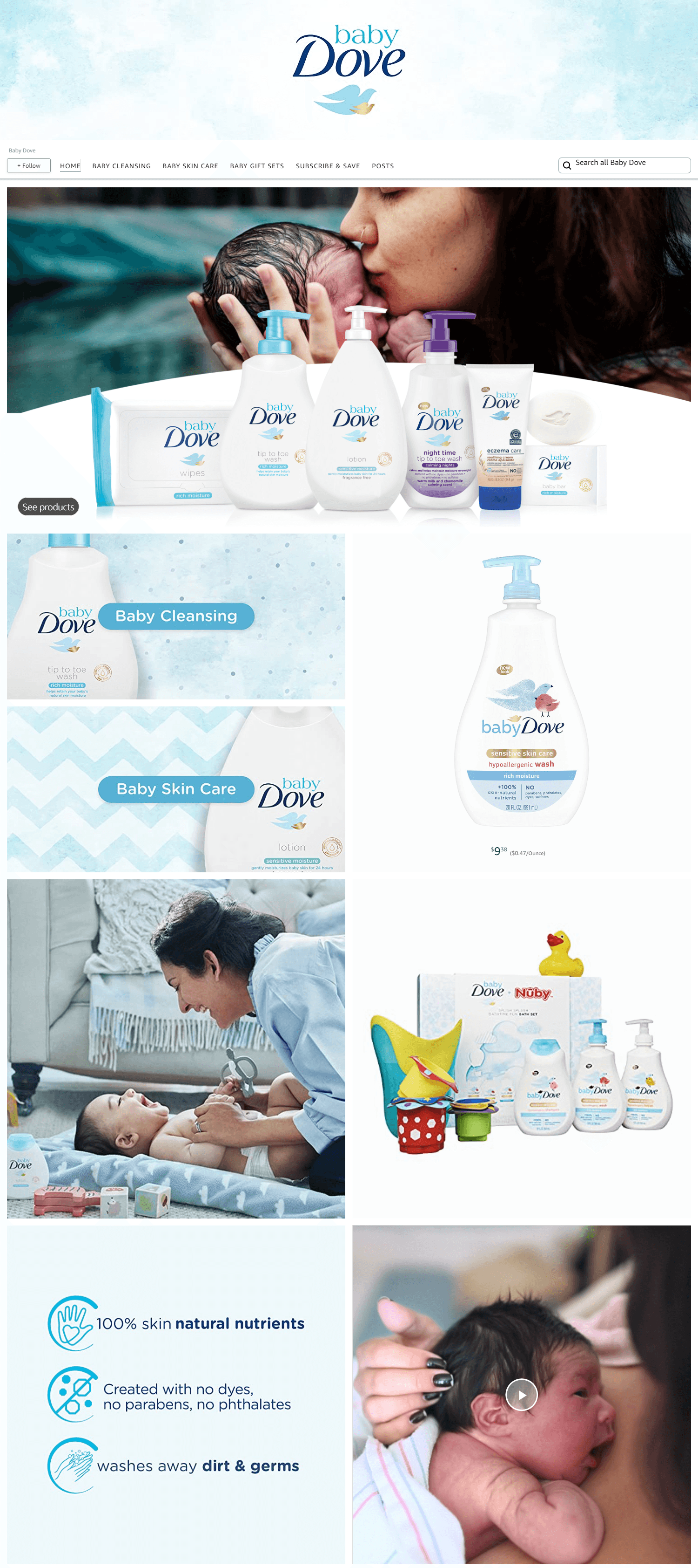 Amazon.com  Baby Dove: Storefront