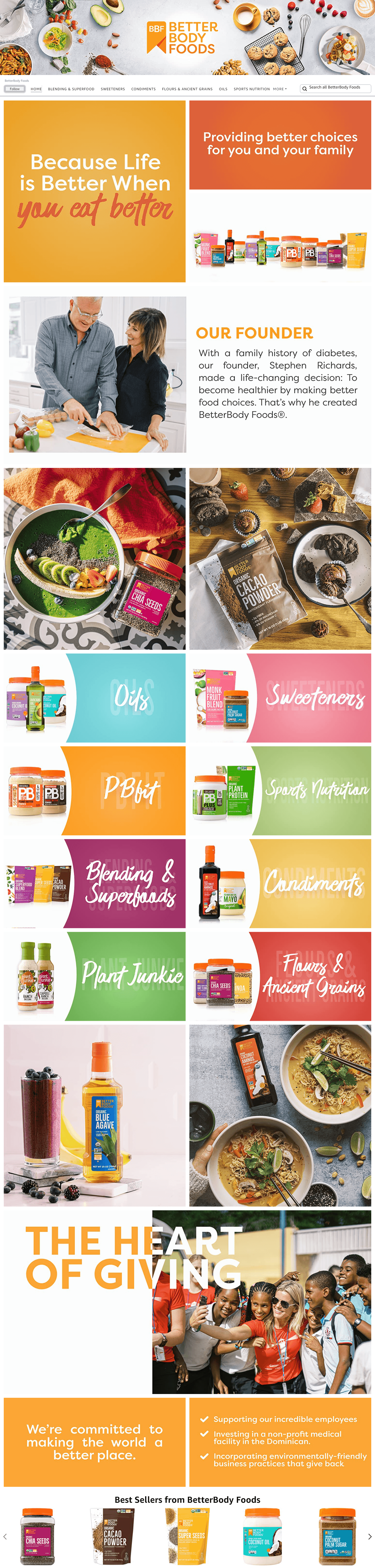 Amazon.com  BetterBody Foods: Storefront