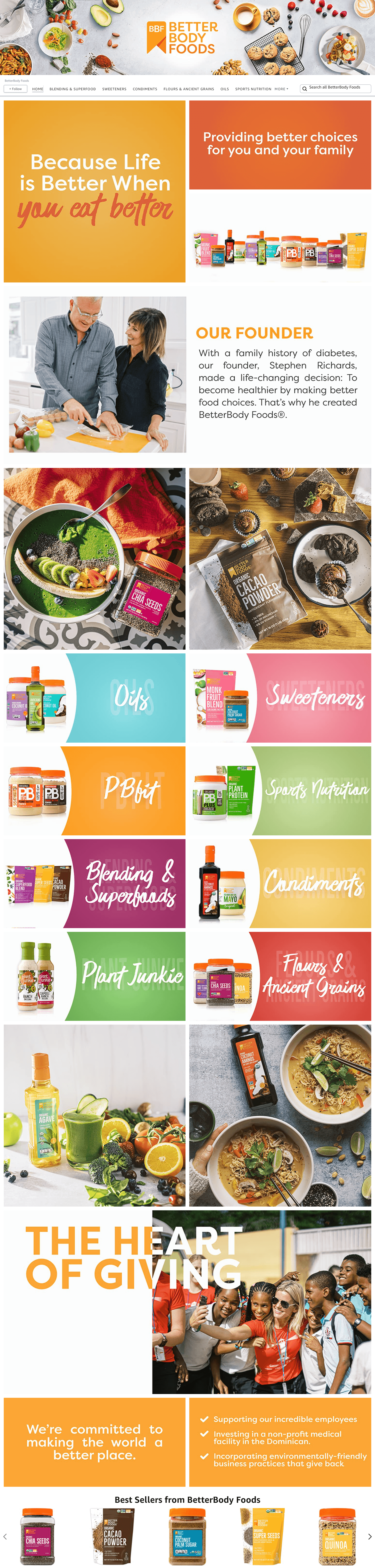 Amazon.com  BetterBody Foods: Storefront