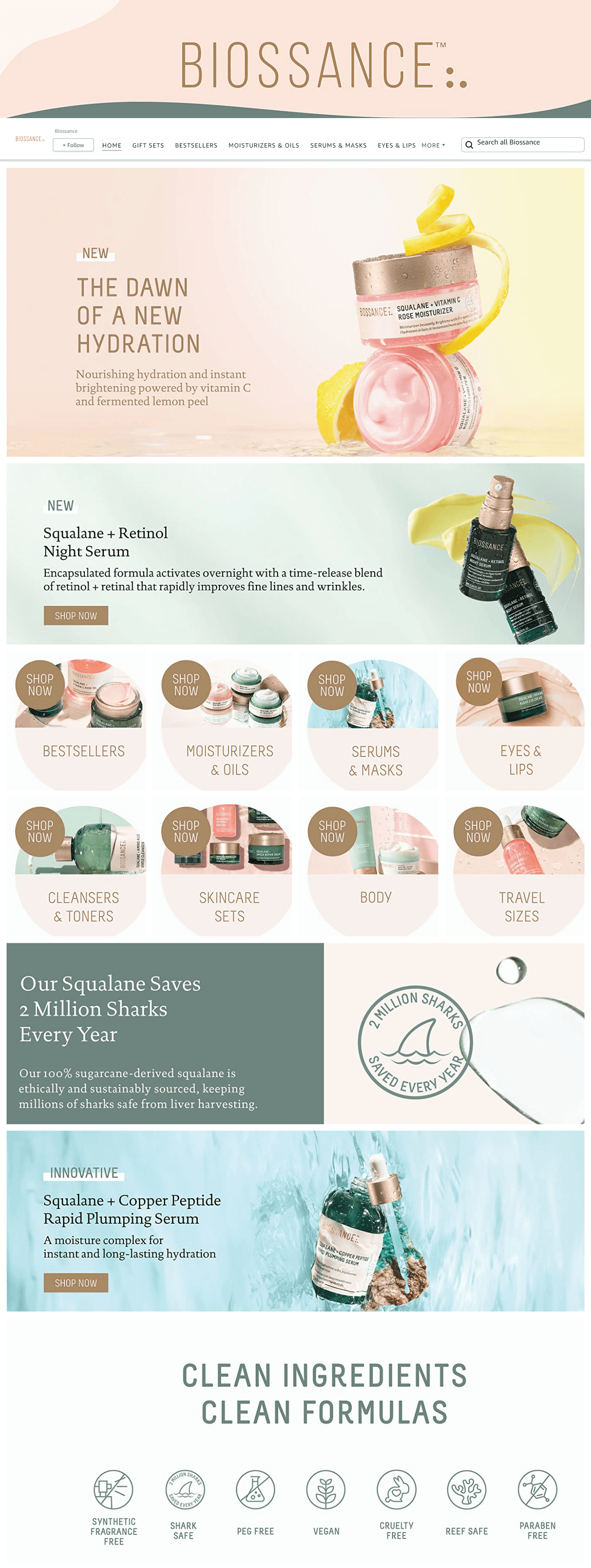 Amazon.com  Biossance: Storefront