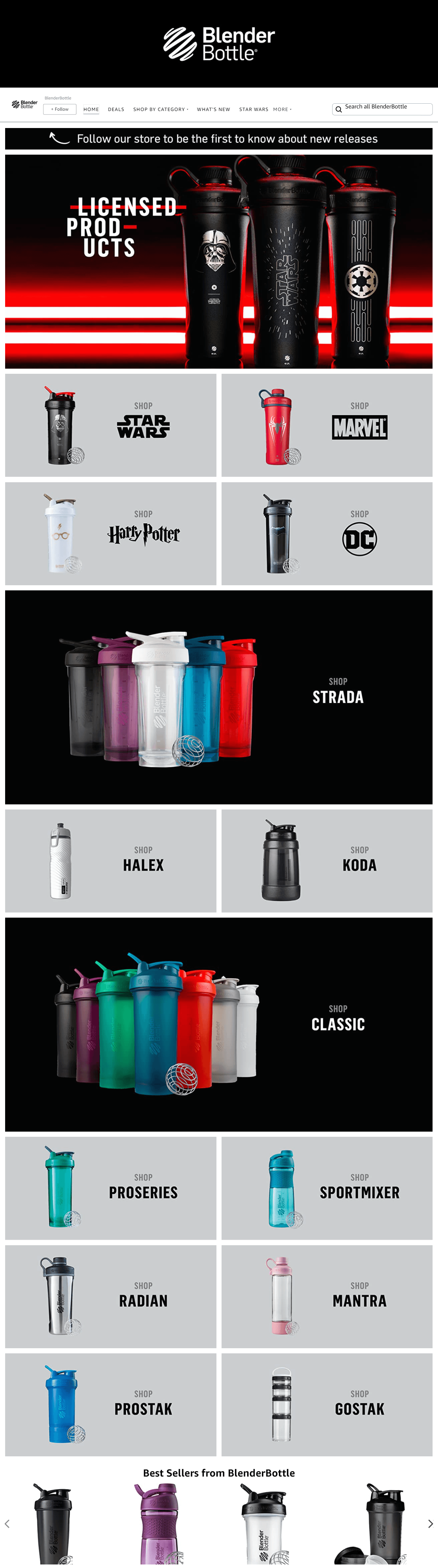Amazon.com  BlenderBottle: Storefront