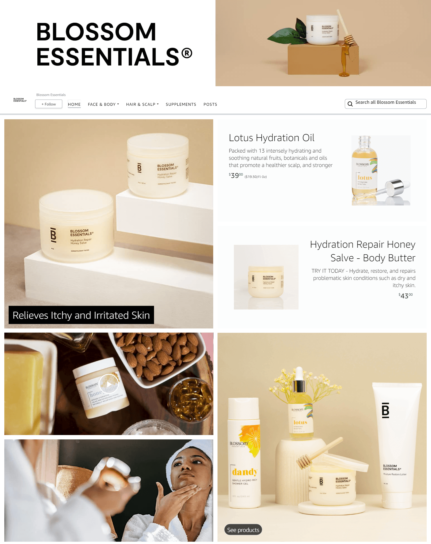 Amazon.com  Blossom Essentials: Storefront