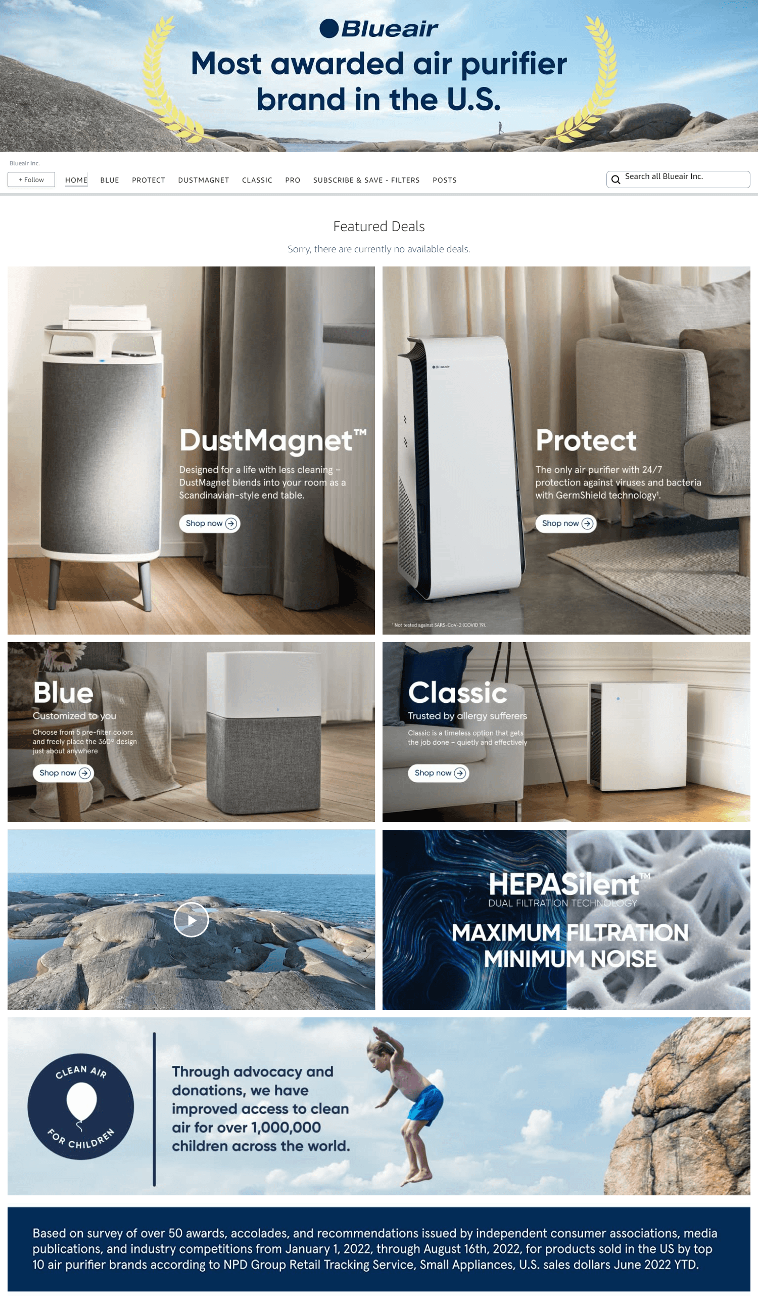 Amazon.com  Blueair Inc.: Storefront