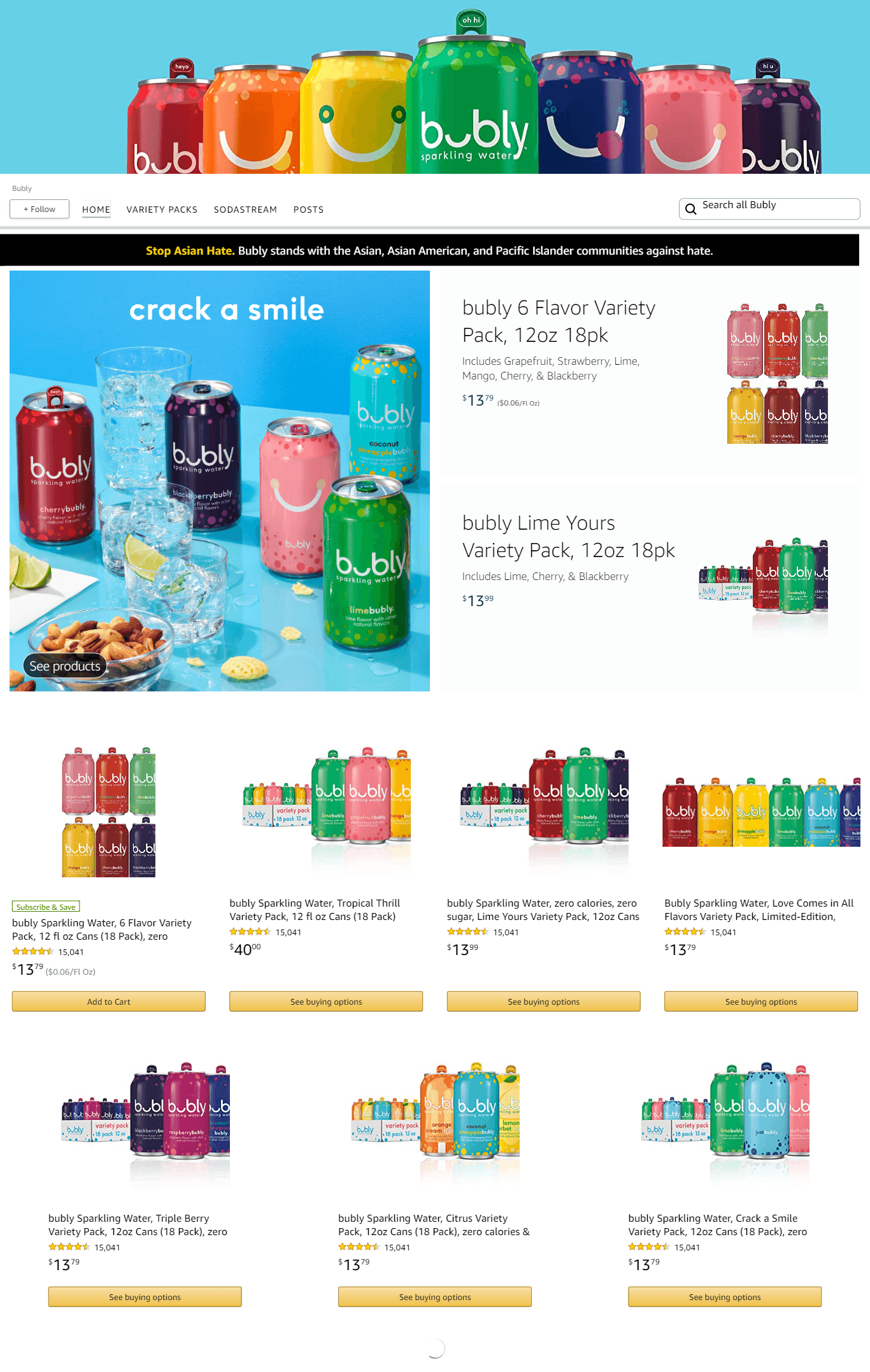 Amazon.com  Bubly: Storefront