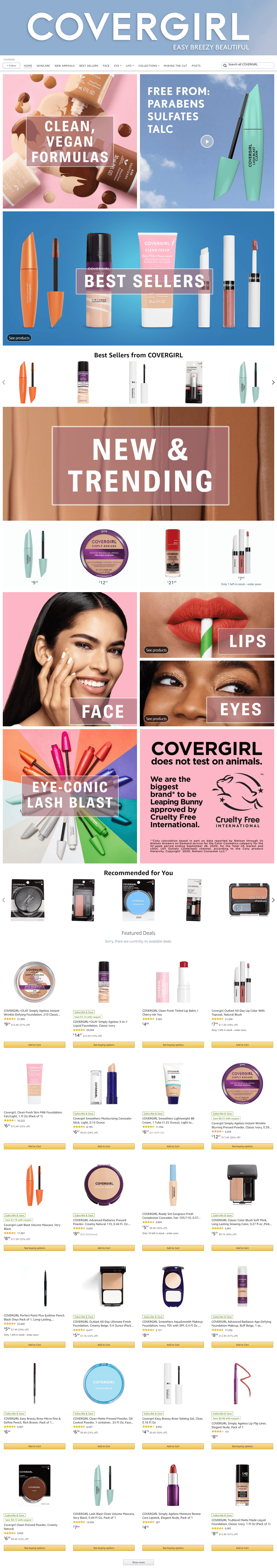 Amazon.com  COVERGIRL: Storefront