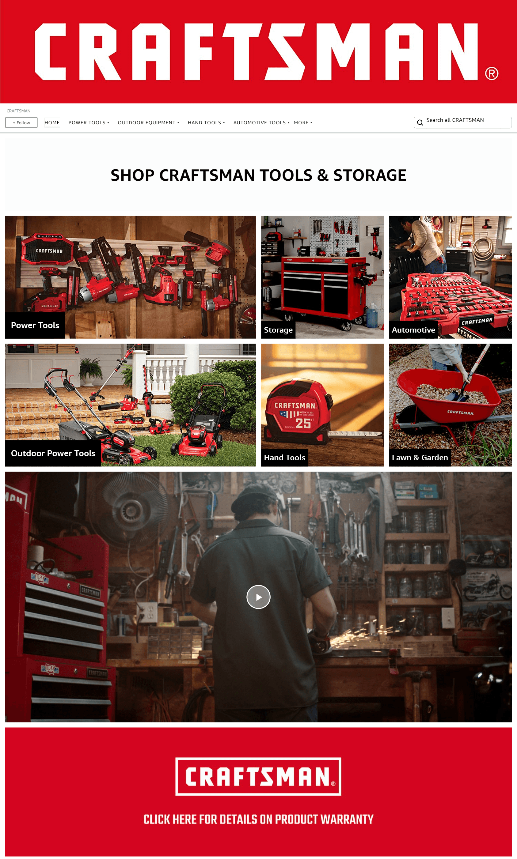 Amazon.com CRAFTSMAN: Storefront