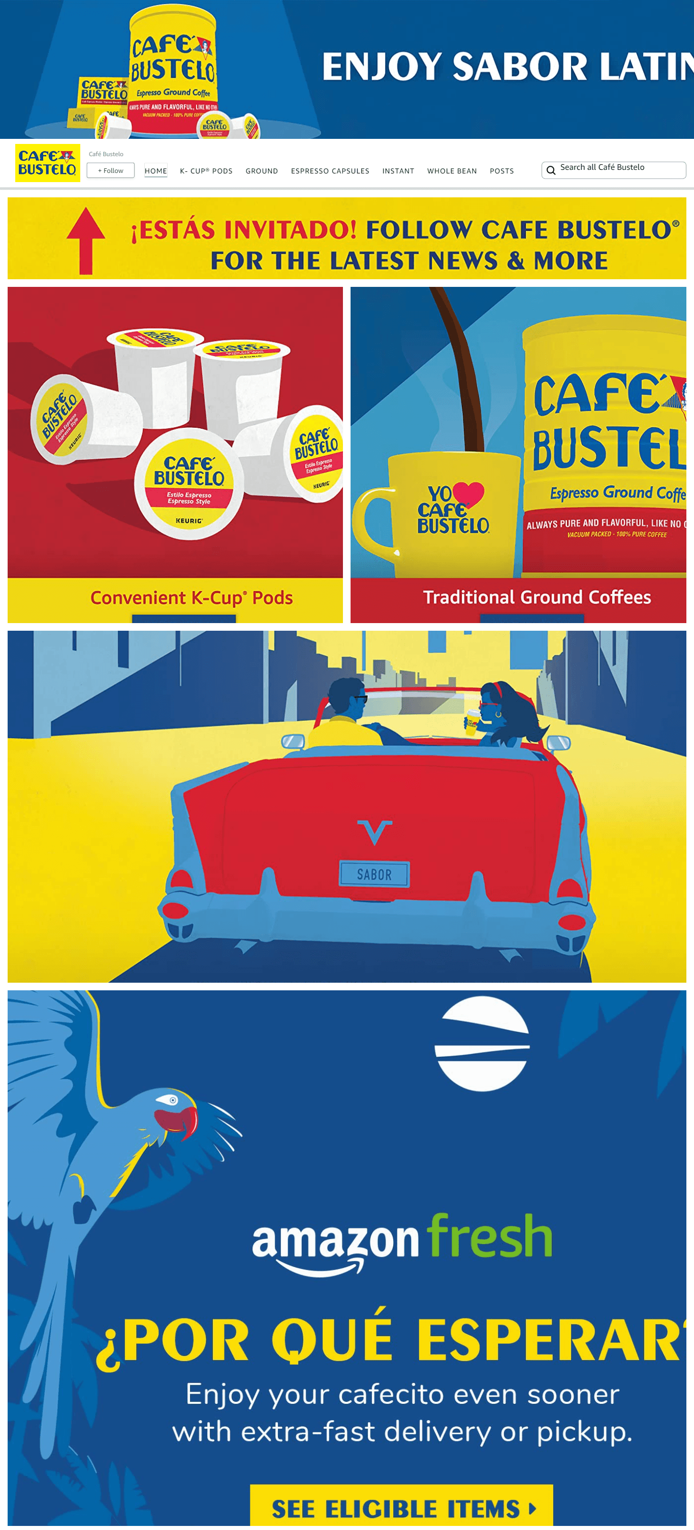 Amazon.com  Café Bustelo: Storefront