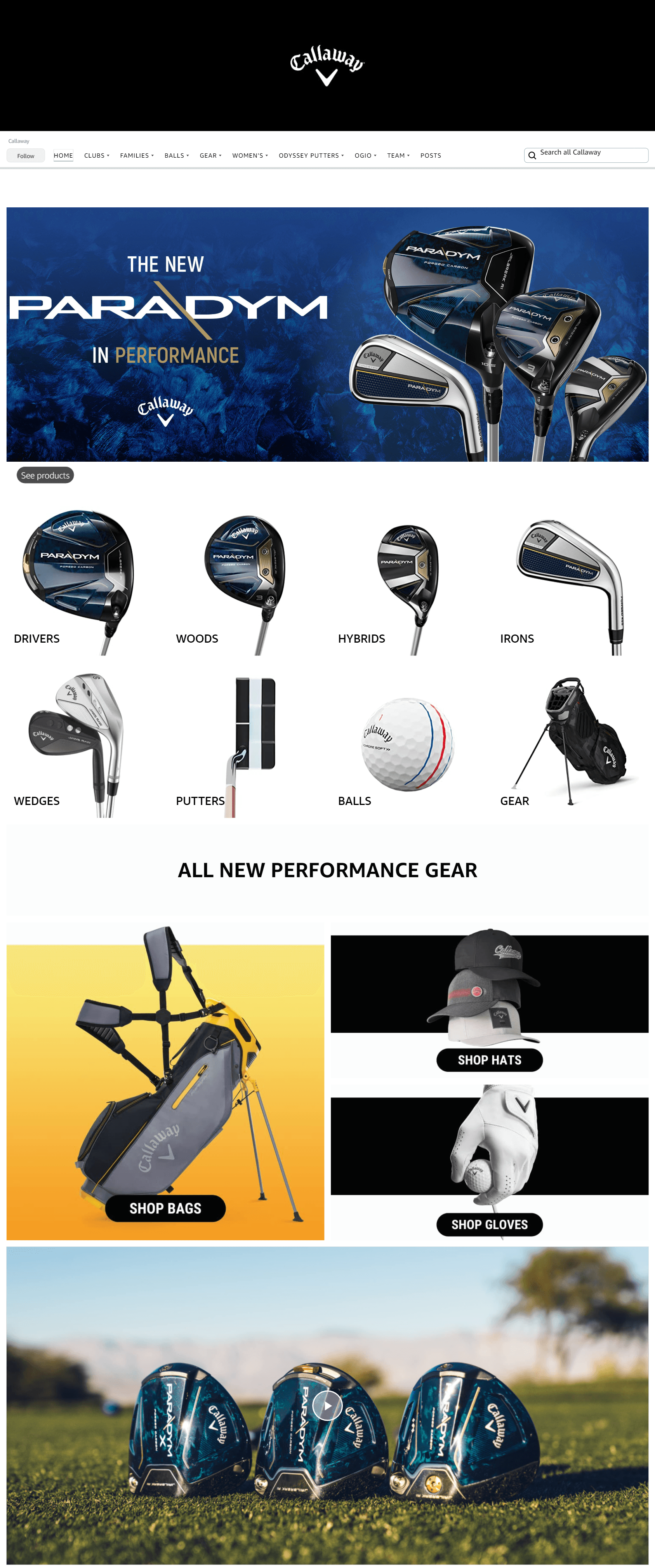 Amazon.com  Callaway: Storefront