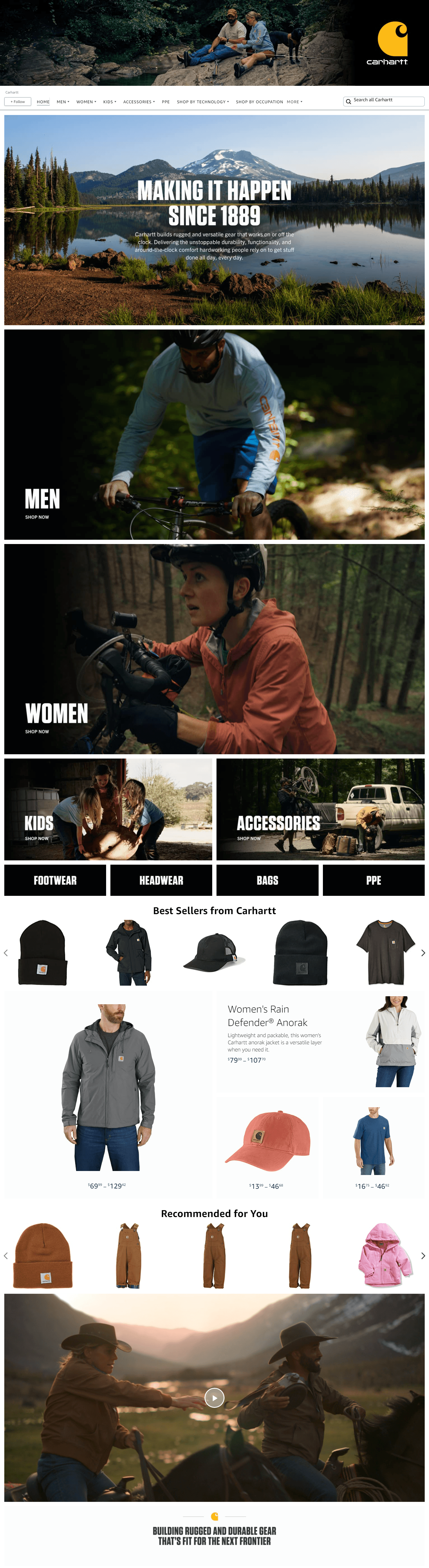 Amazon.com  Carhartt: Storefront