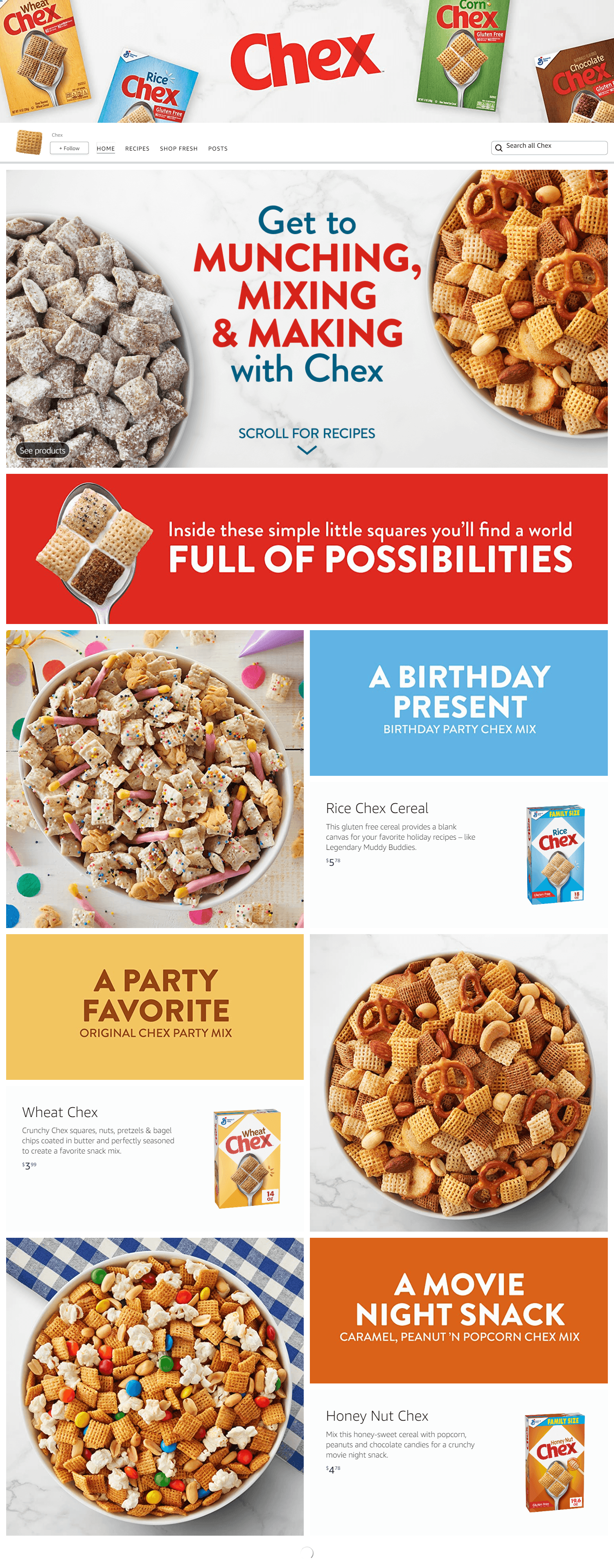 Amazon.com  Chex: Storefront