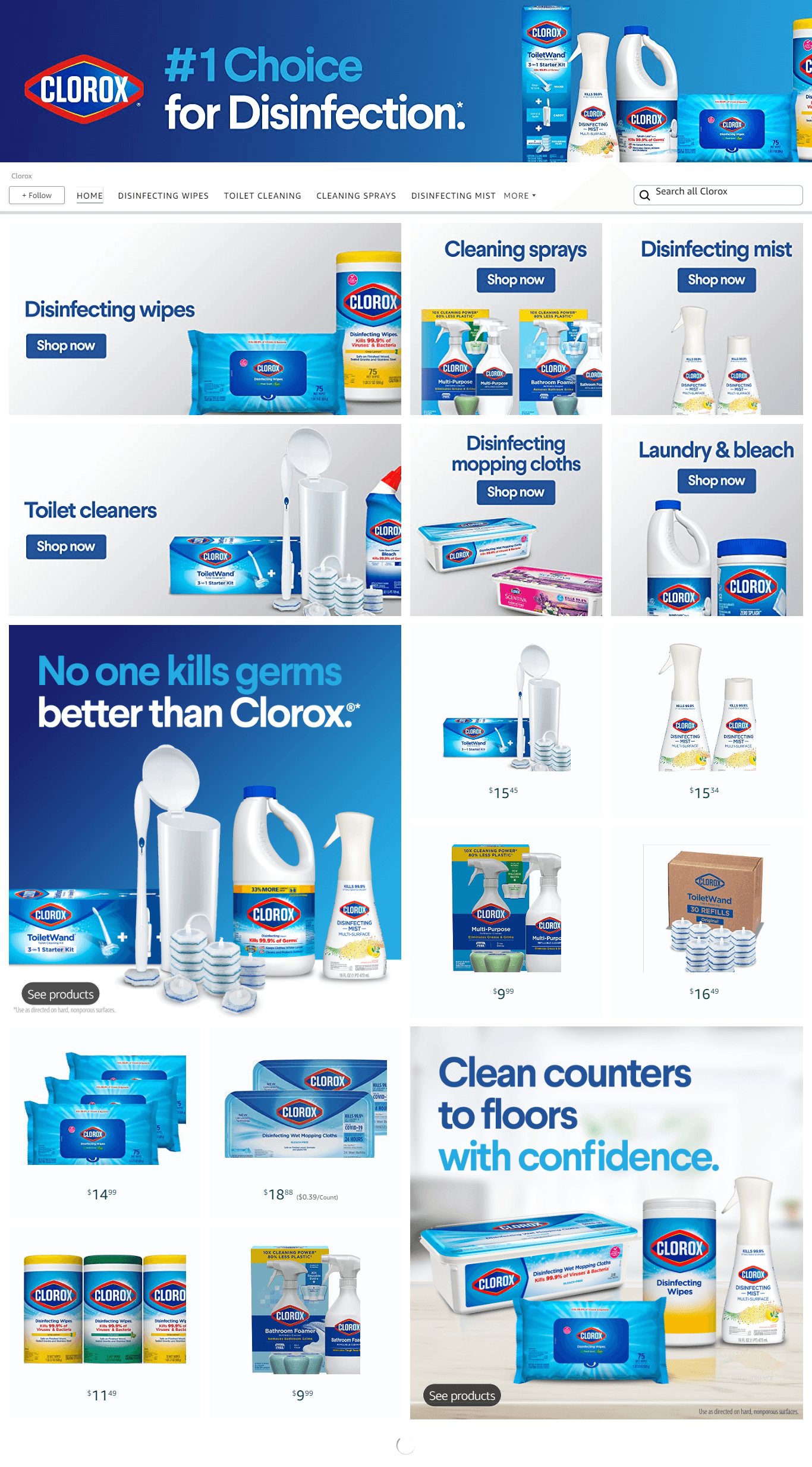 Amazon.com  Clorox: Storefront