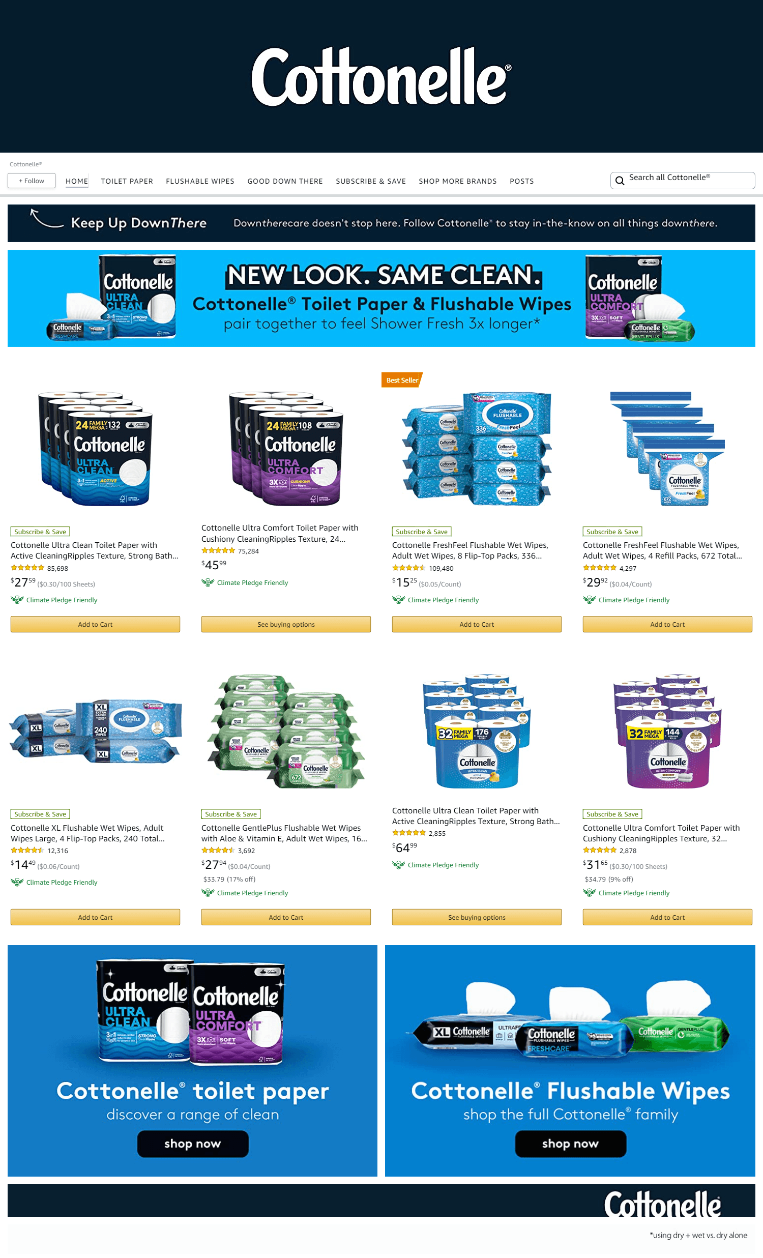 Amazon.com  Cottonelle®: Storefront