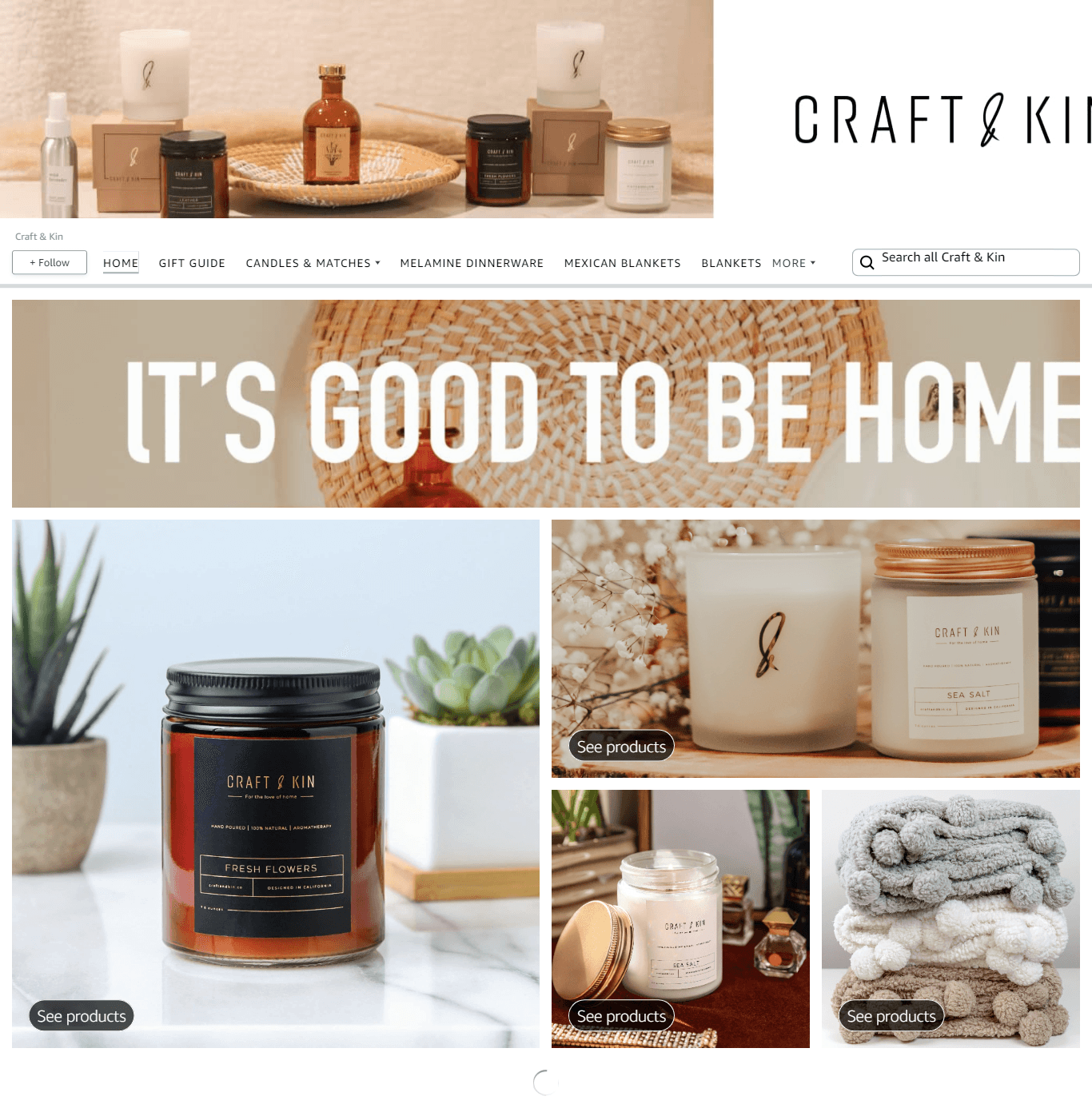 Amazon.com  Craft &amp; Kin: Storefront