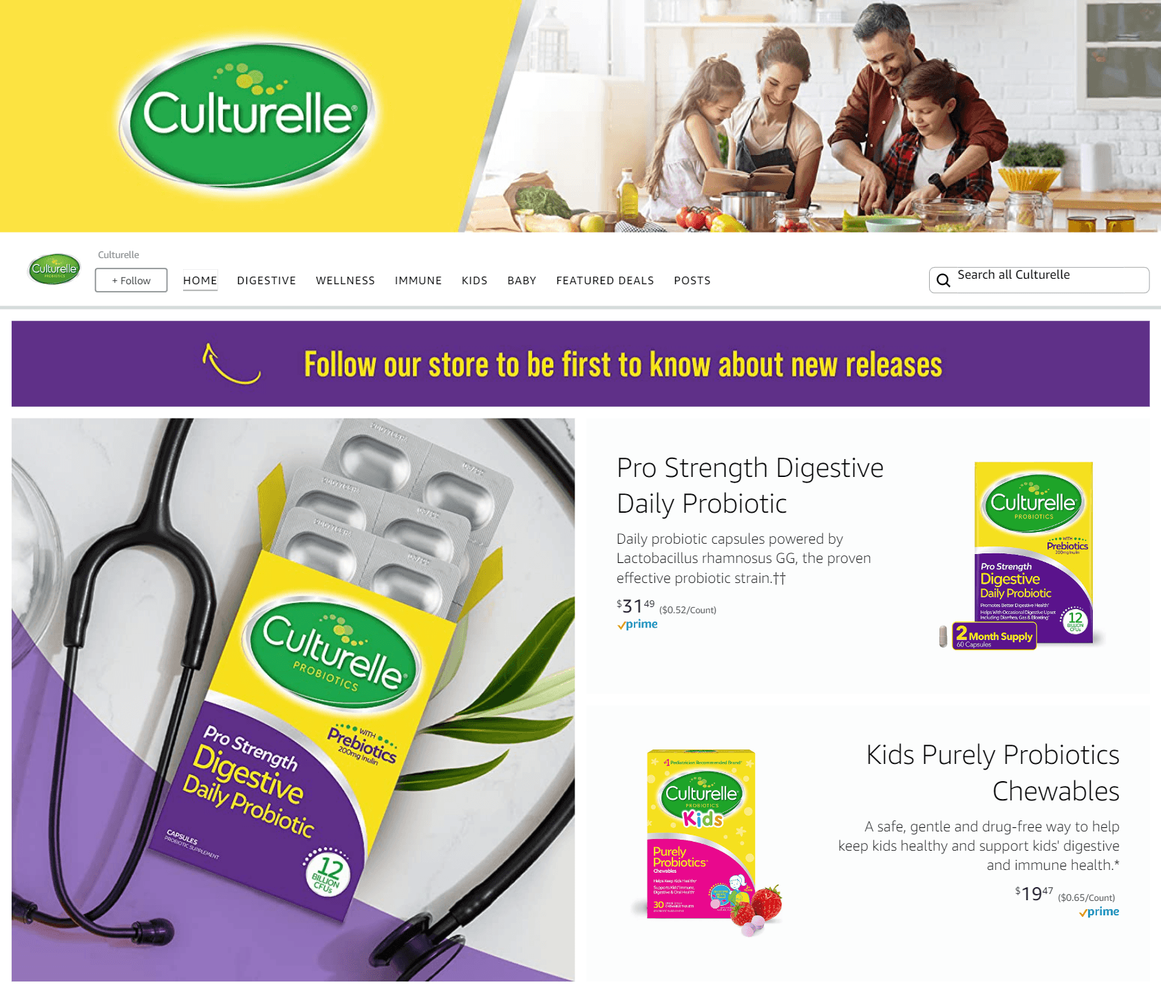 Storefront - Follow for Amazon.com  Culturelle