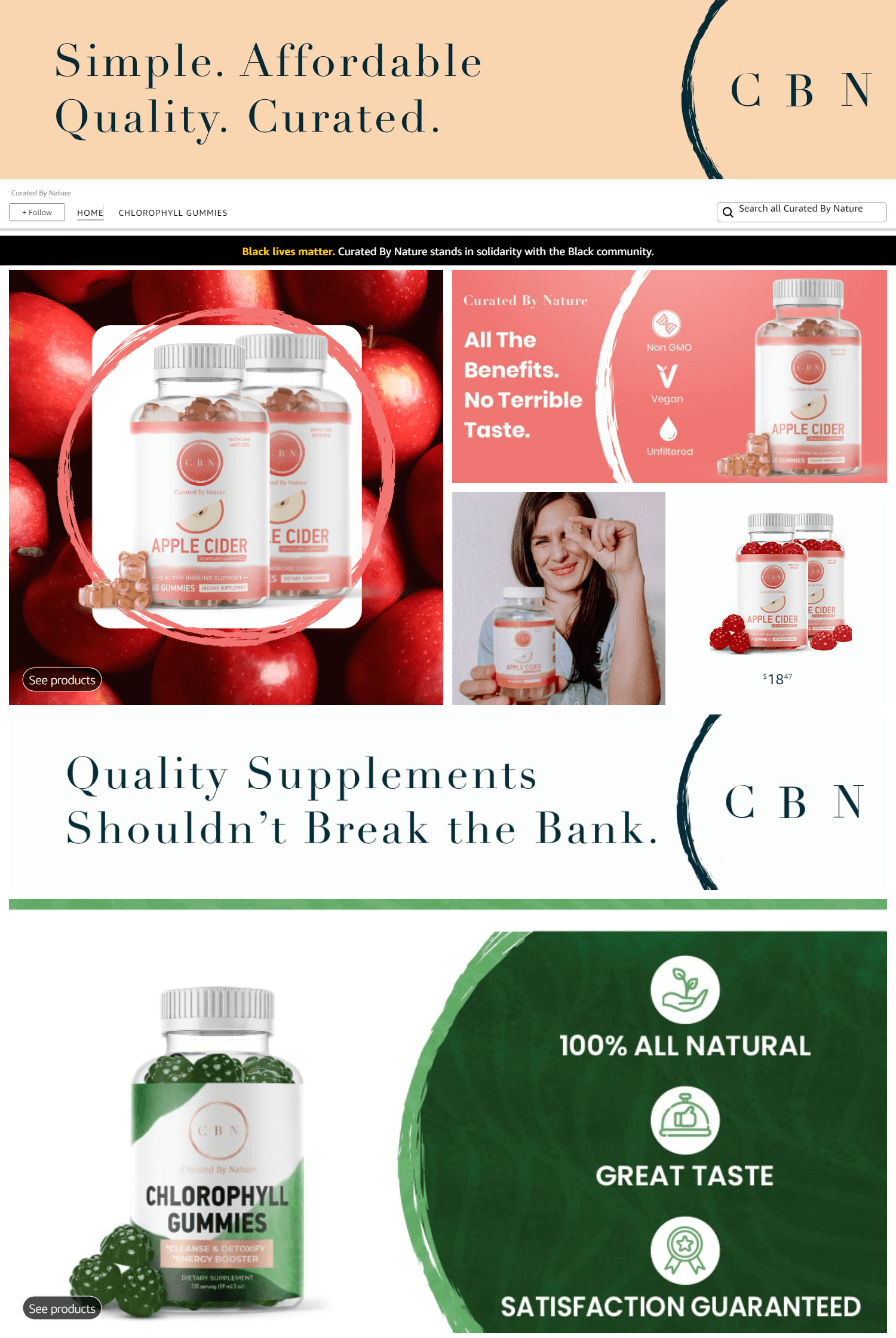 Amazon.com  Curated By Nature: Storefront