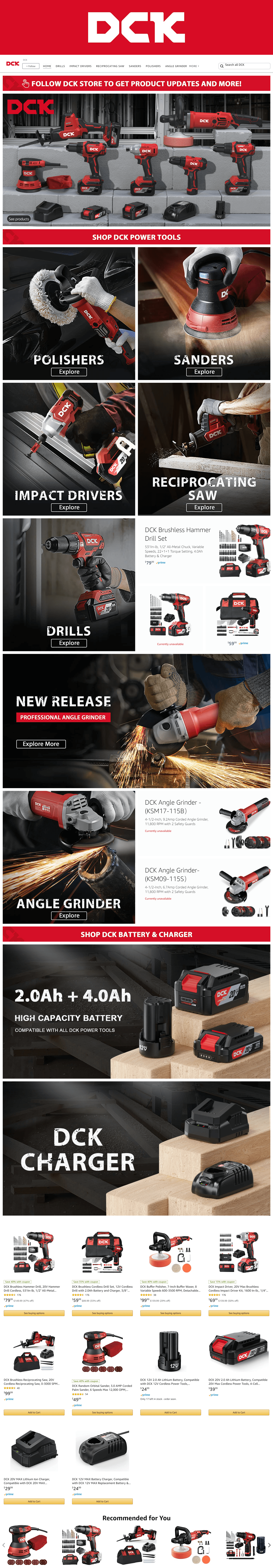 Storefront for Amazon.com  DCK