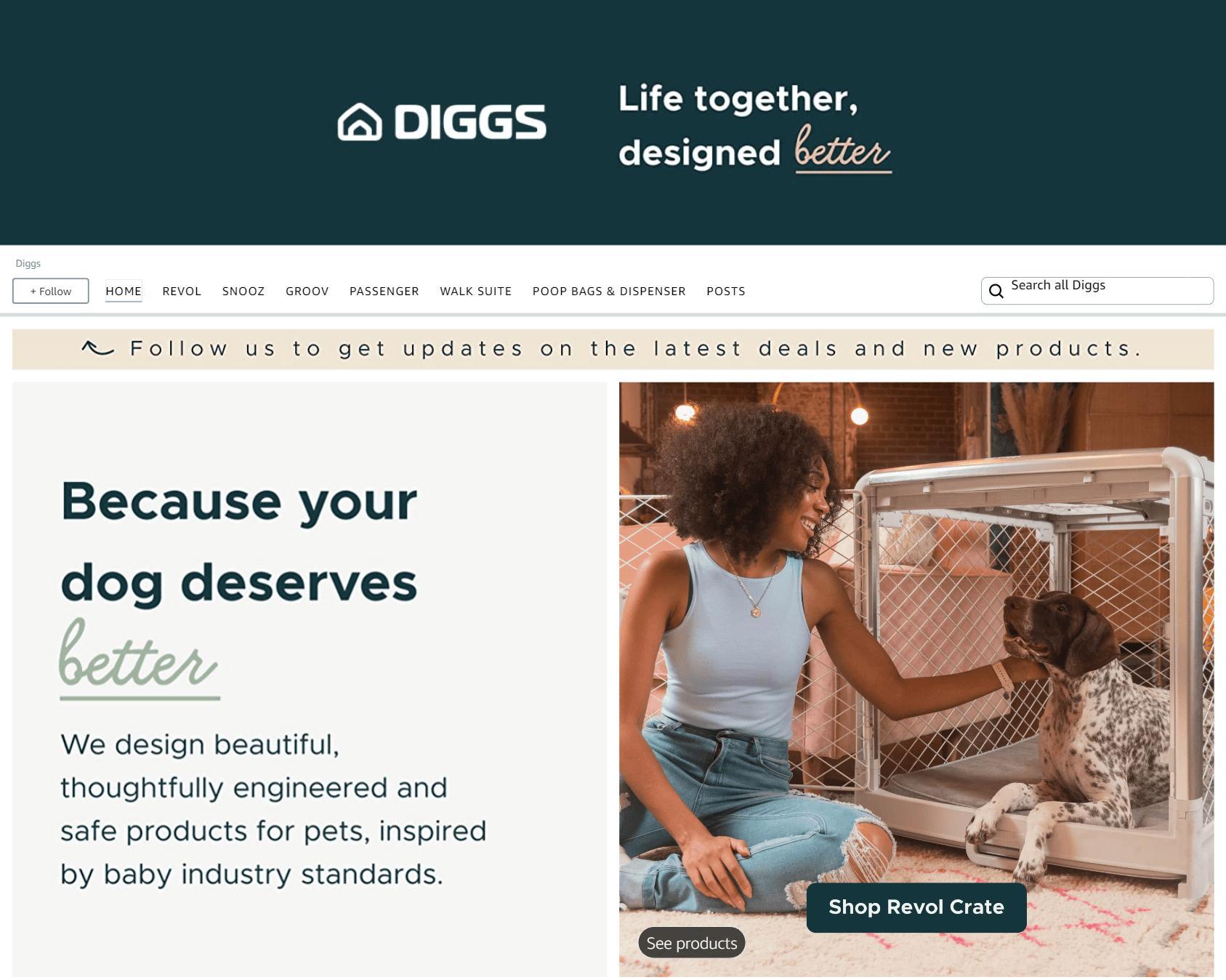 Amazon.com  Diggs: Storefront - Follow