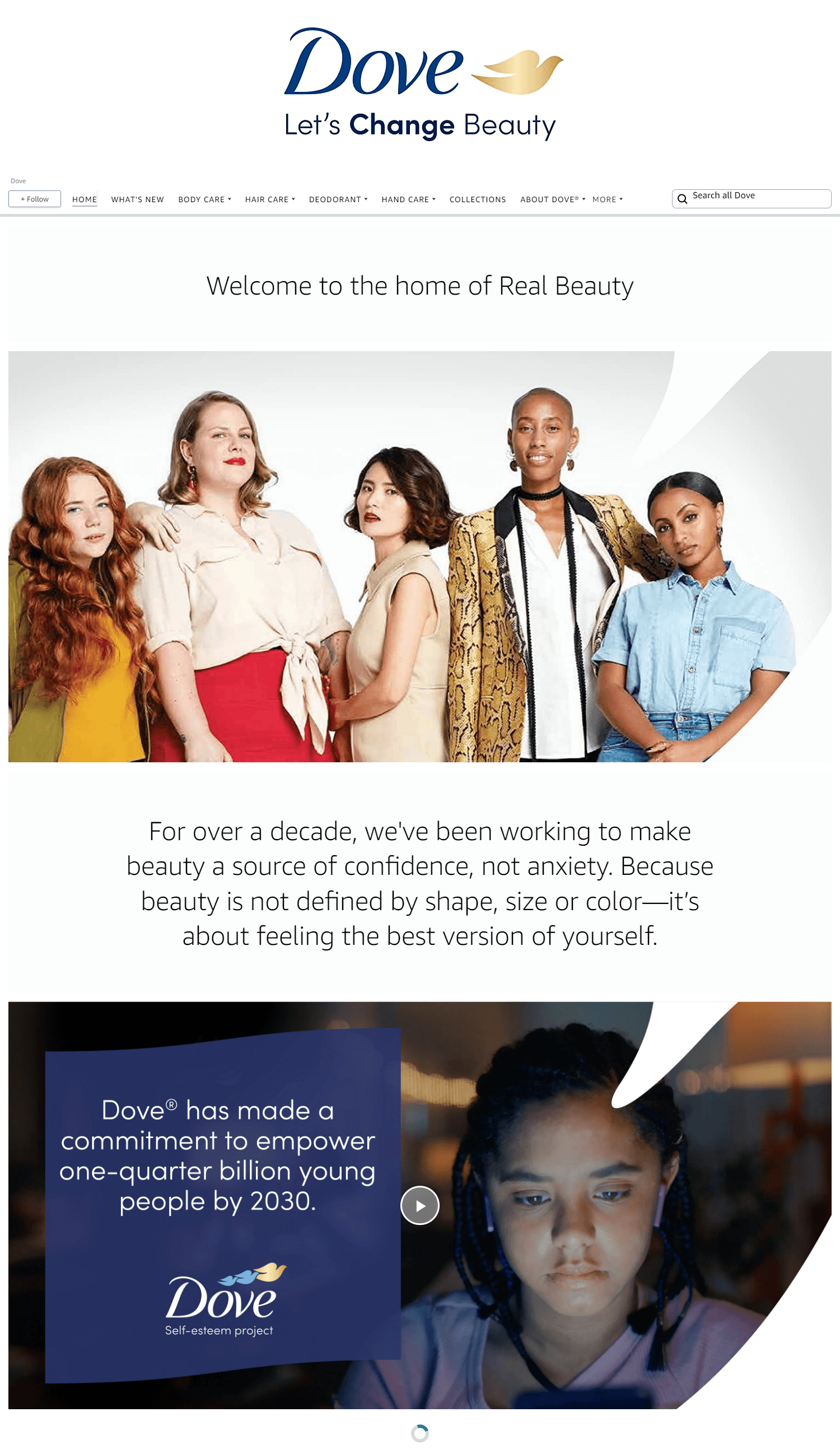 Amazon.com  Dove: Storefront