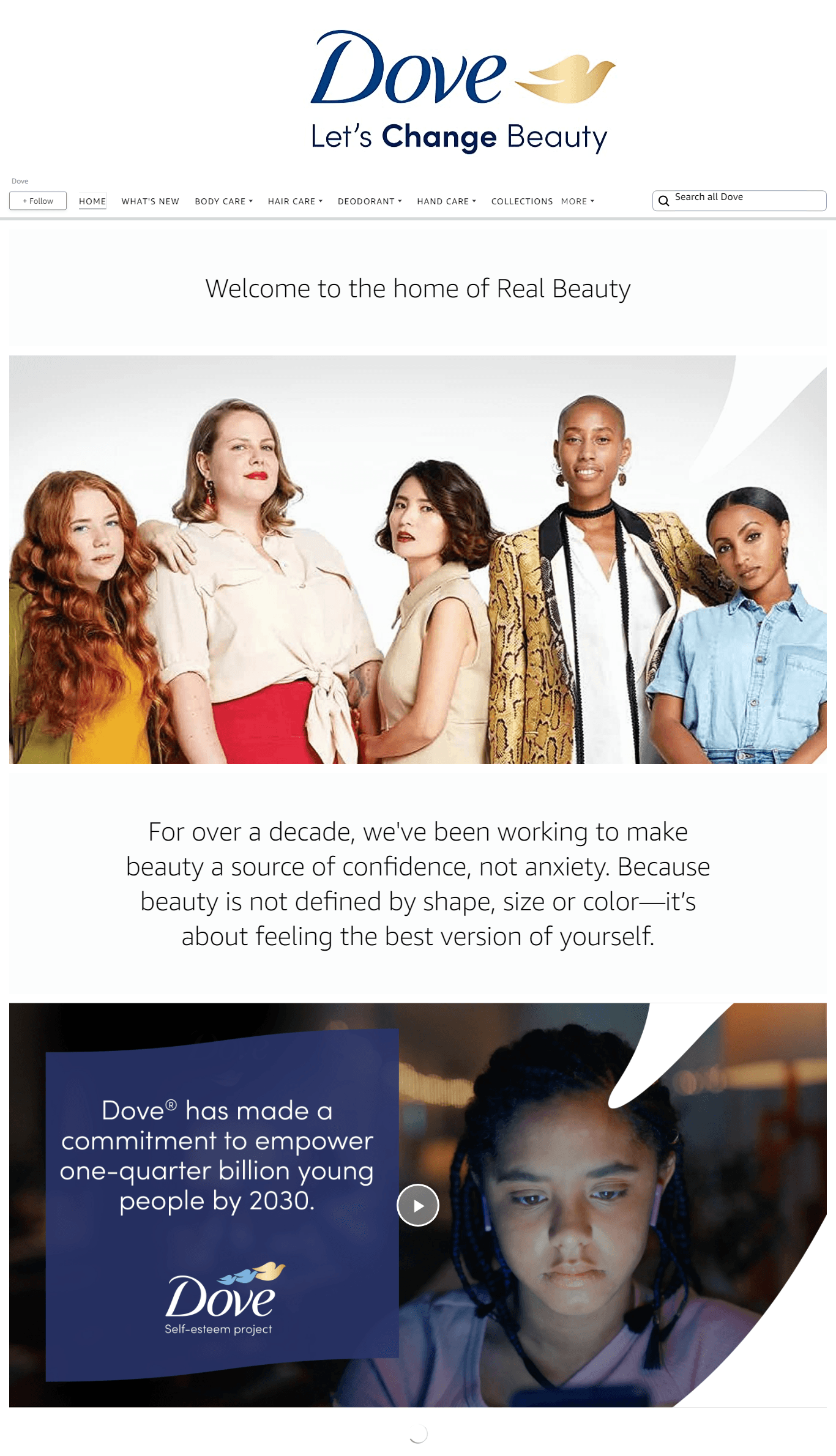 Amazon.com  Dove: Storefront