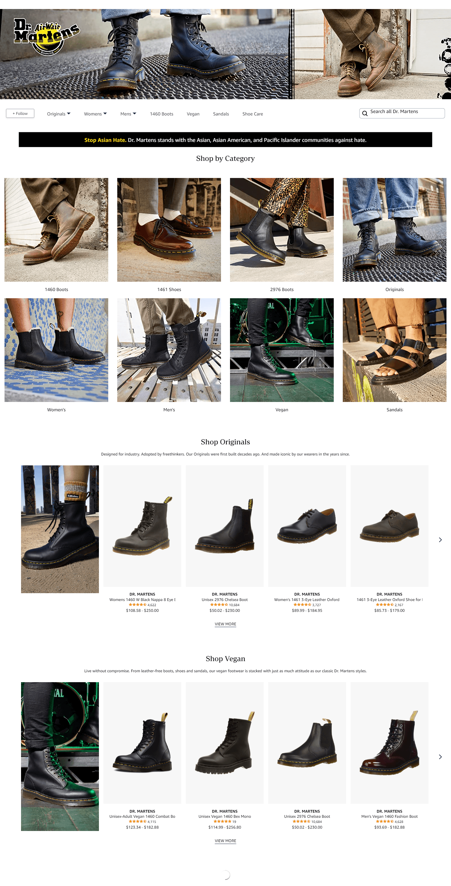 Amazon.com  Dr. Martens: Storefront