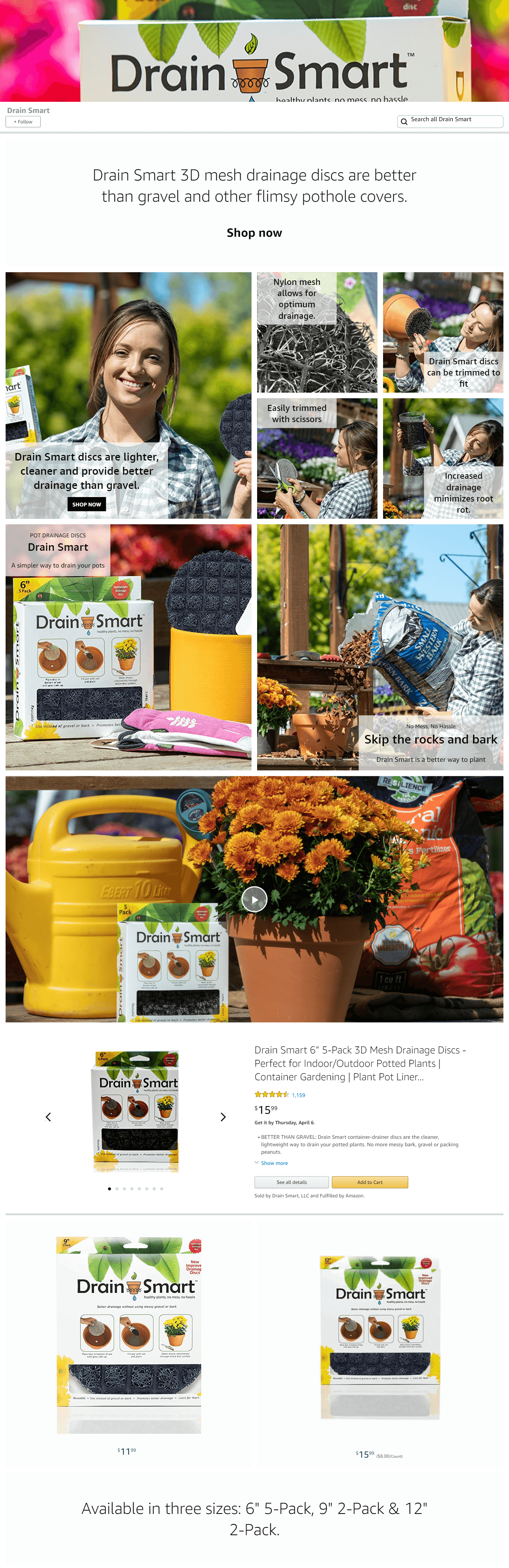Amazon.com  Drain Smart: Storefront