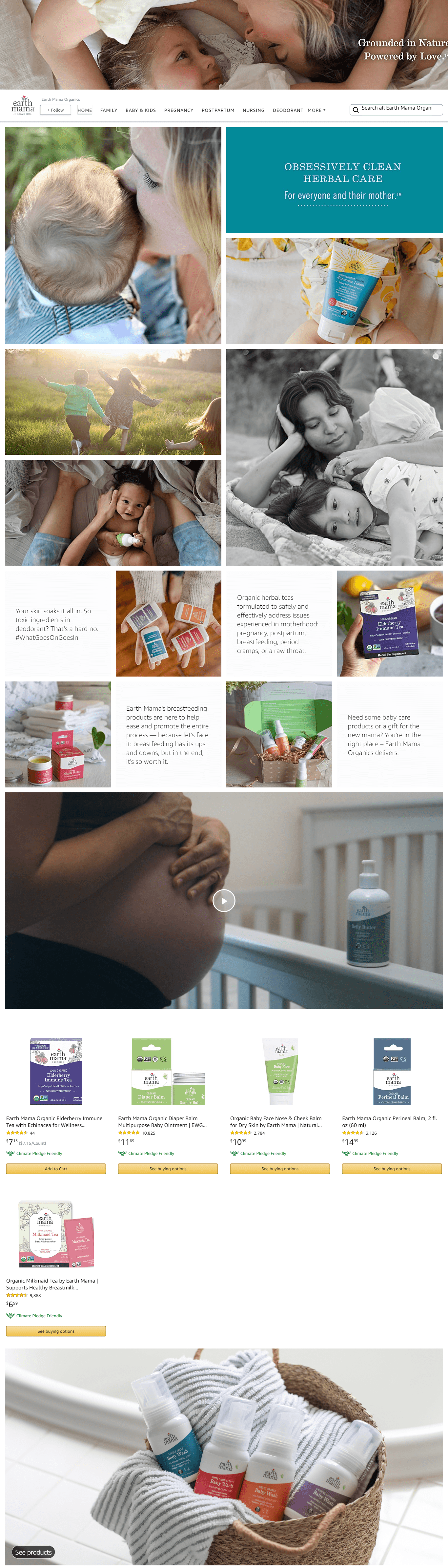 Amazon.com  Earth Mama Organics: Storefront
