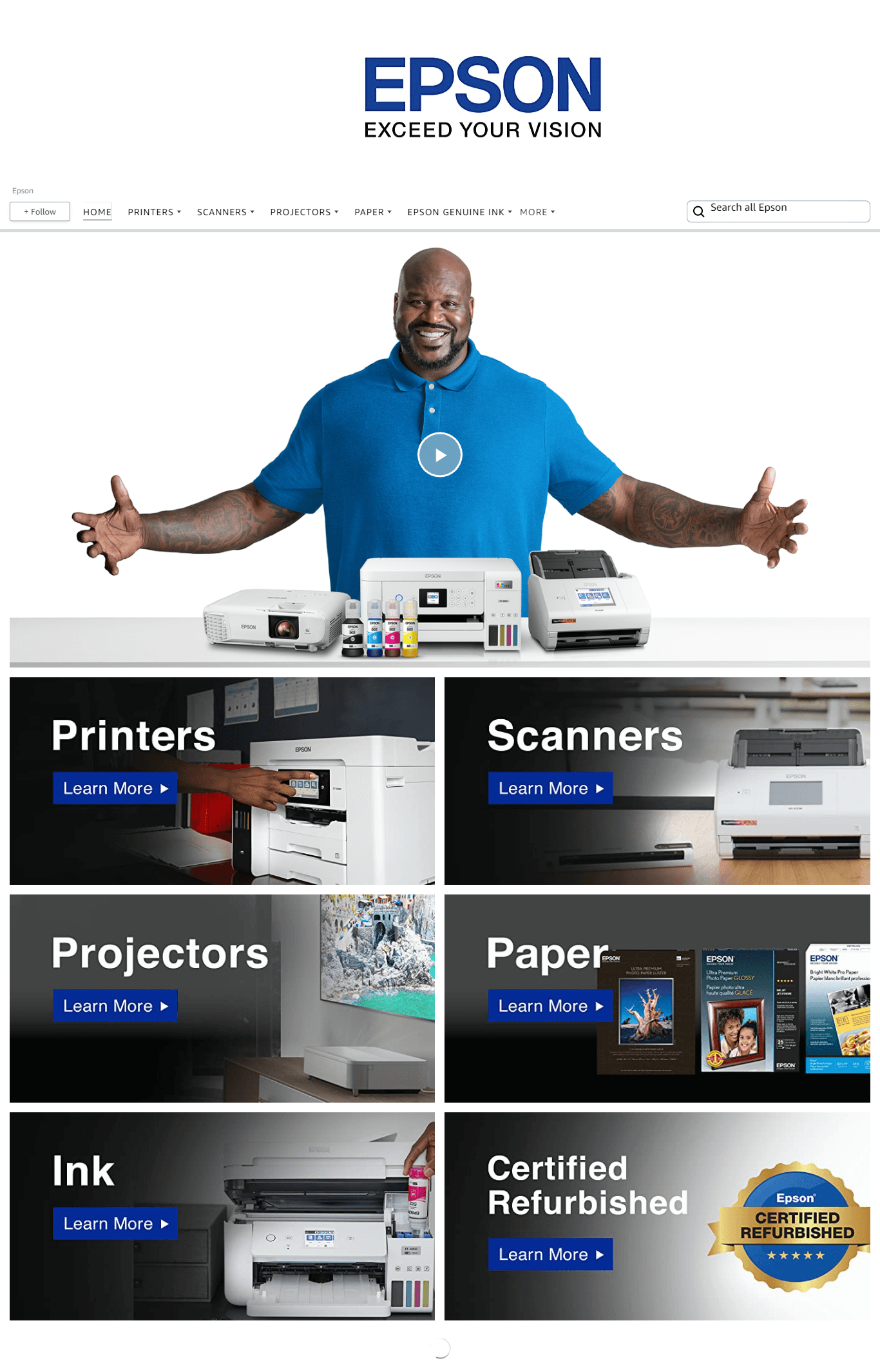 Amazon.com  Epson: Storefront