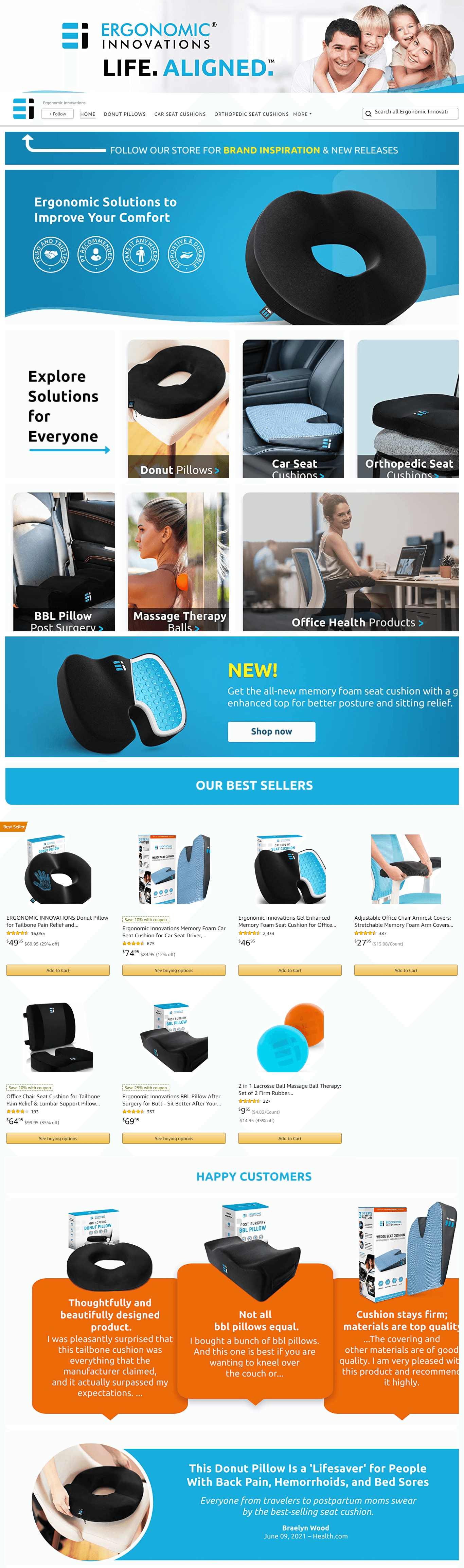 Amazon.com  Ergonomic Innovations: Storefront